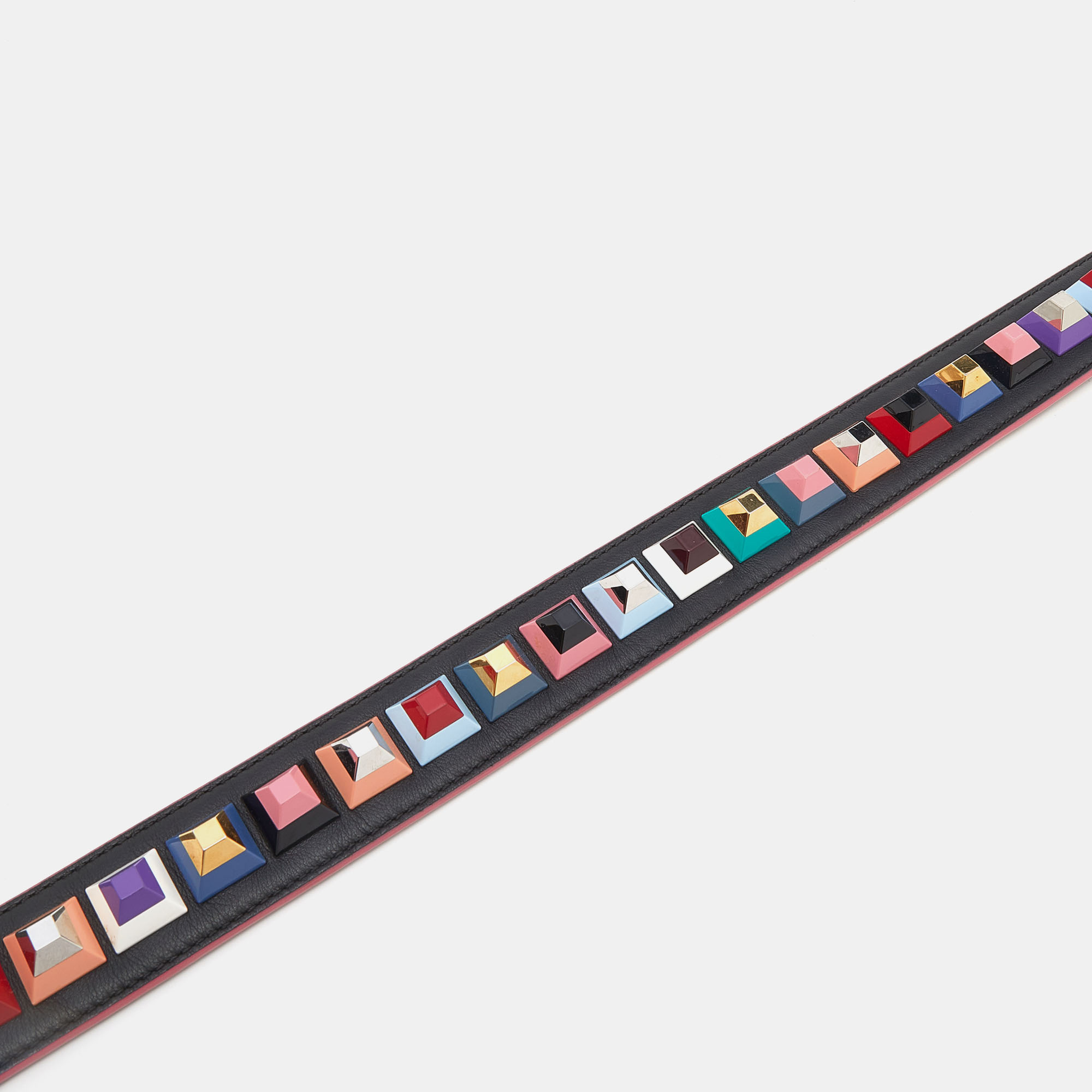 

Fendi Multicolor Leather Studded Strap You Shoulder Bag Strap
