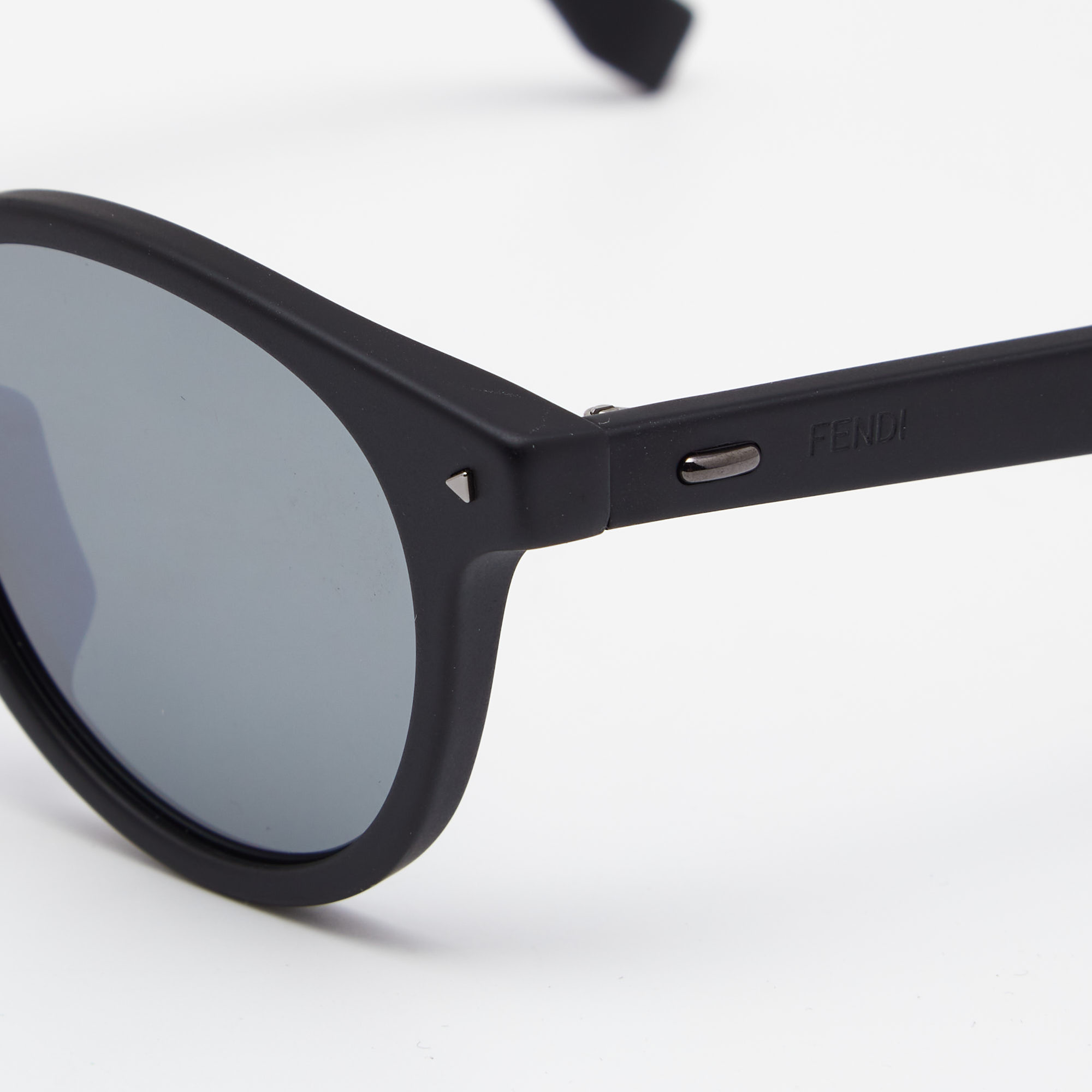 

Fendi Black FF M0001/S Round Mirrored Sunglasses