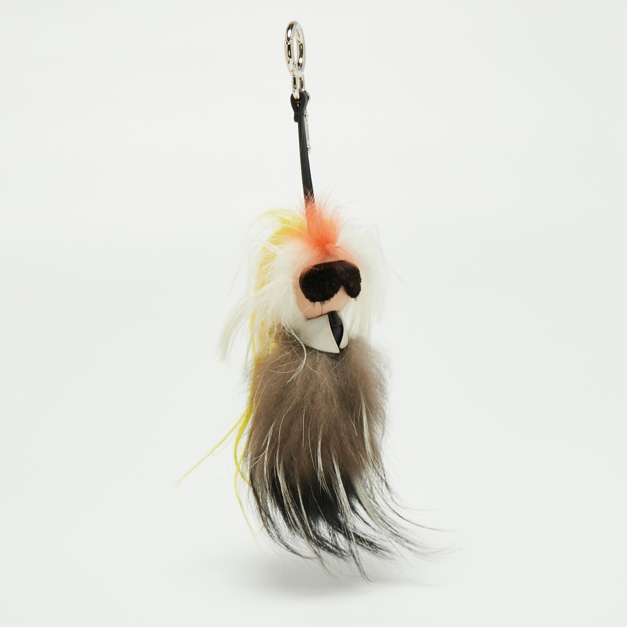 

Fendi Multicolor Fur Karlito Bag Charm