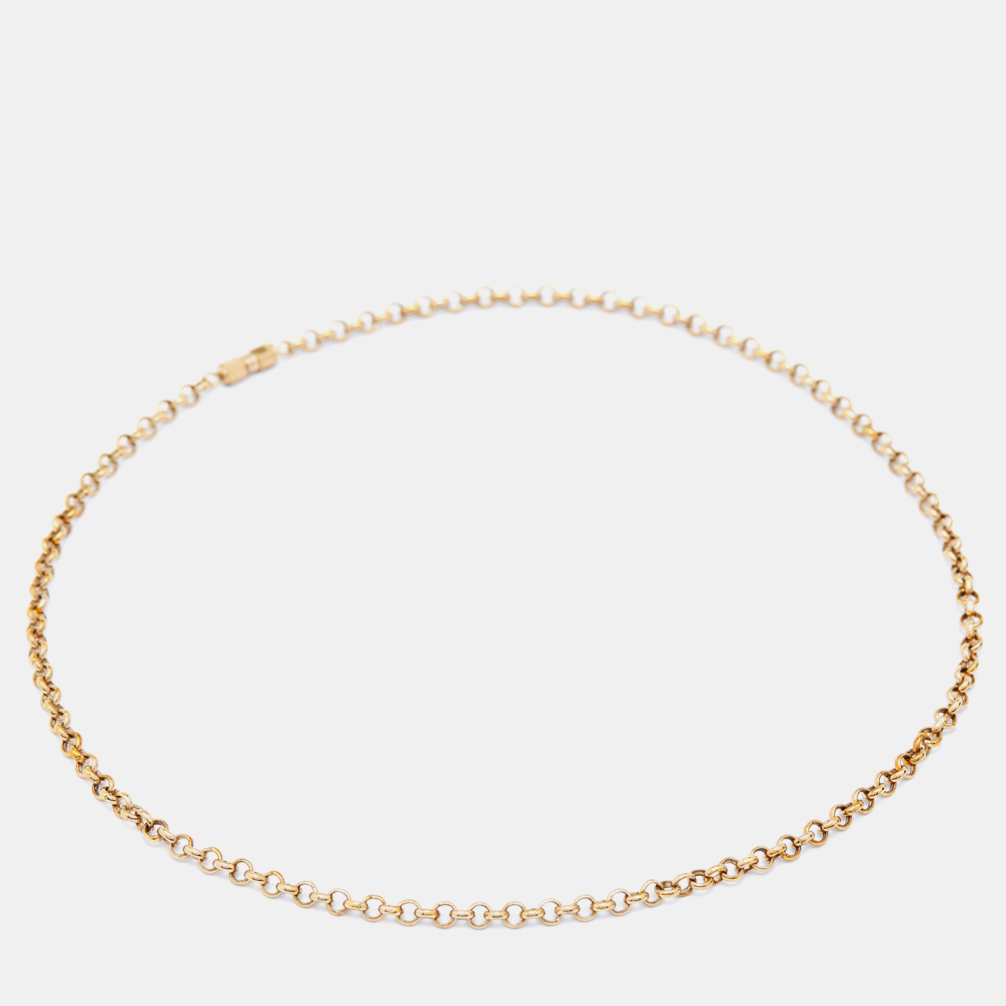 

Fendi Identification Gold Tone Pendant Charm