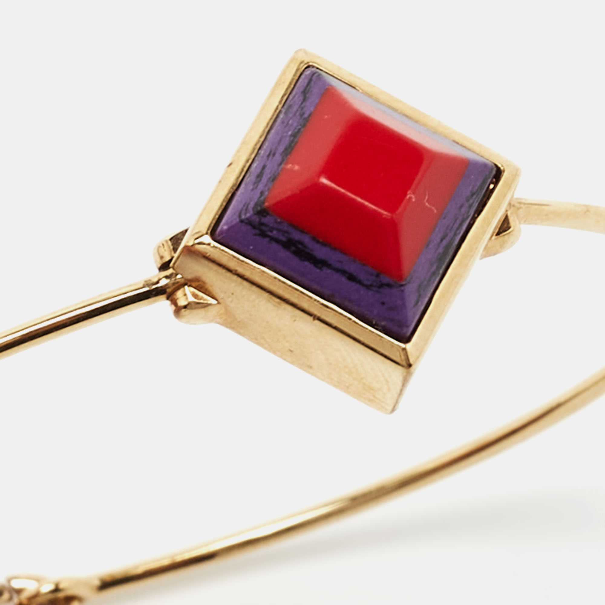 

Fendi Resin Gold Tone Bracelet
