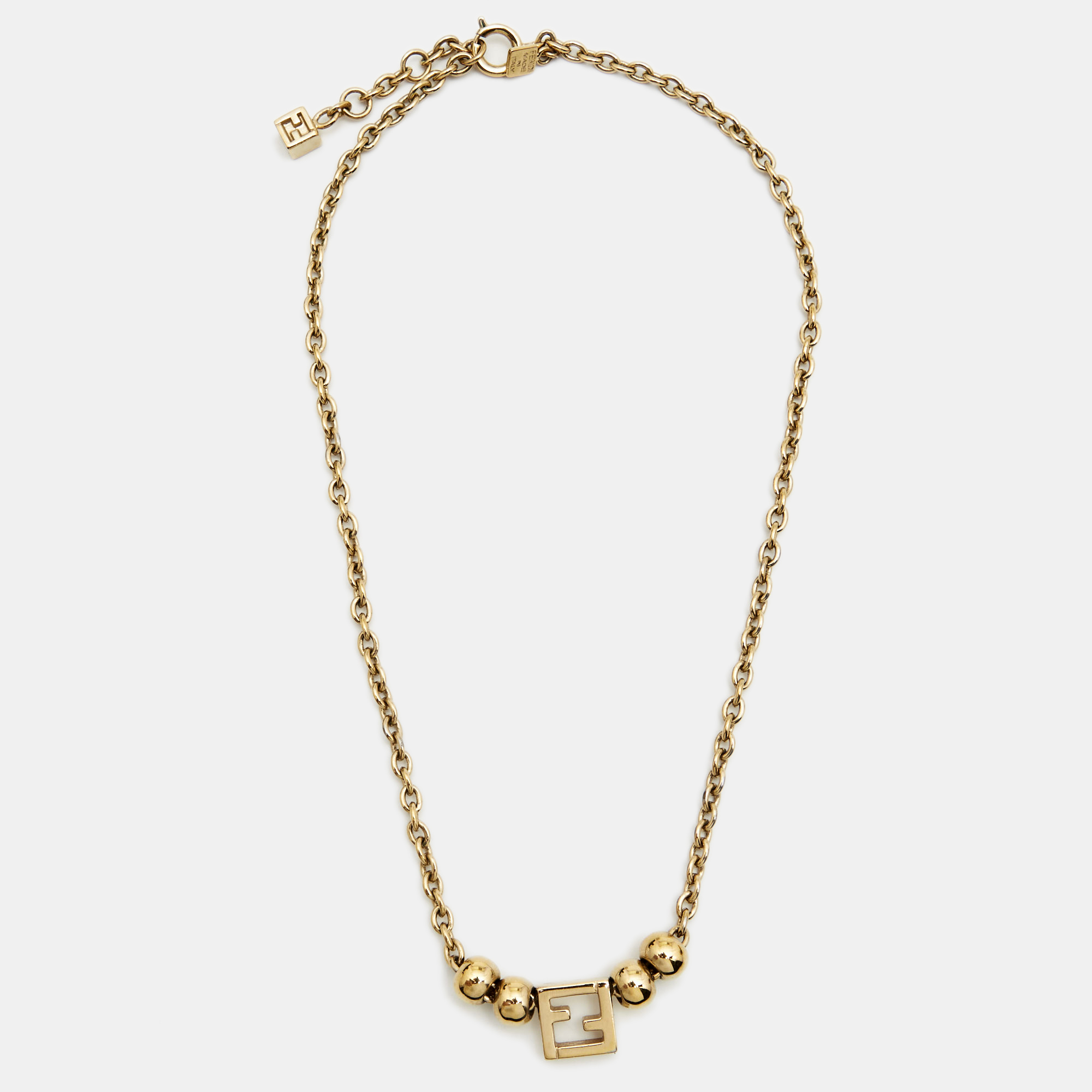 

Fendi F is Fendi Gold Tone Necklace