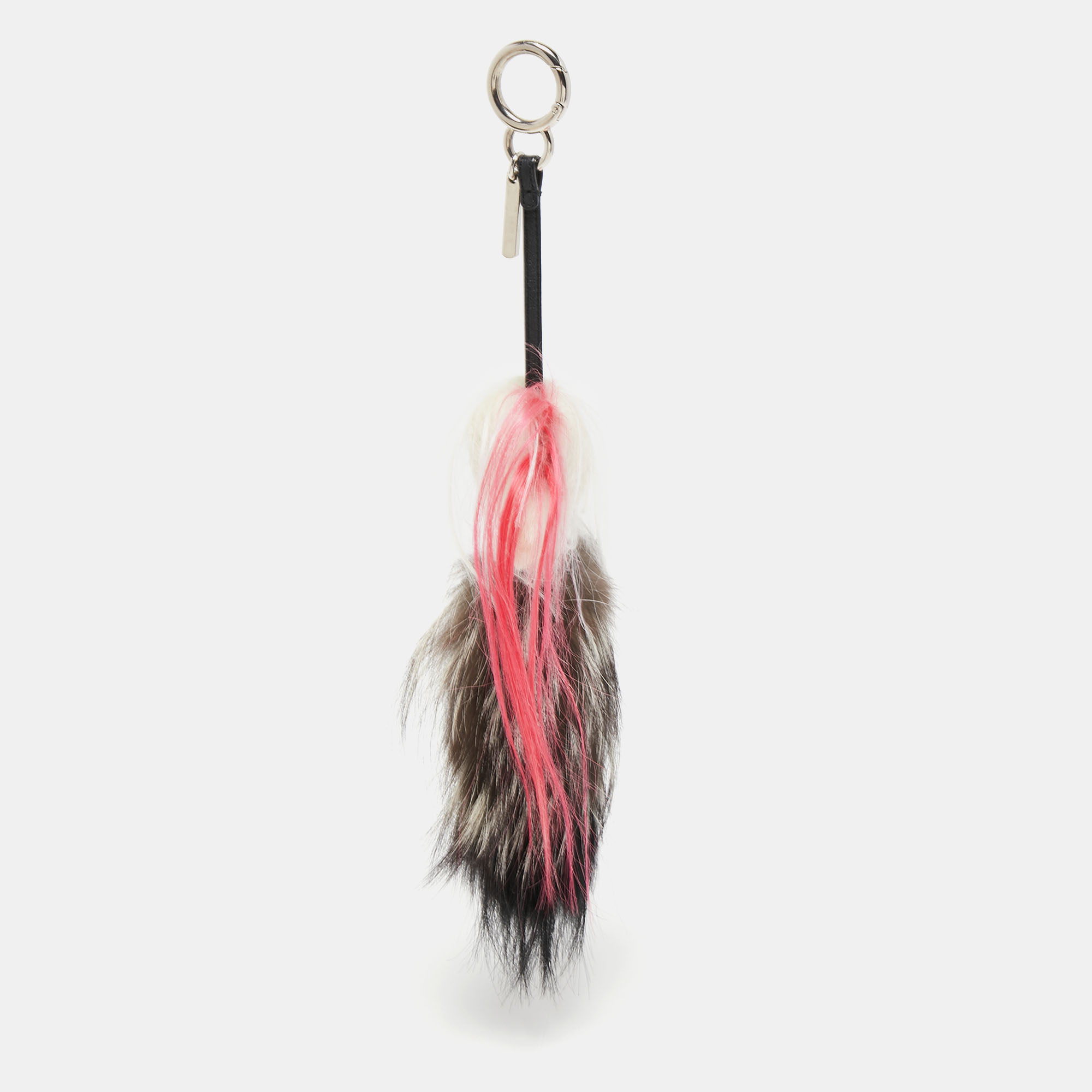 

Fendi Multicolor Fur Karlito Key Ring / Bag Charm