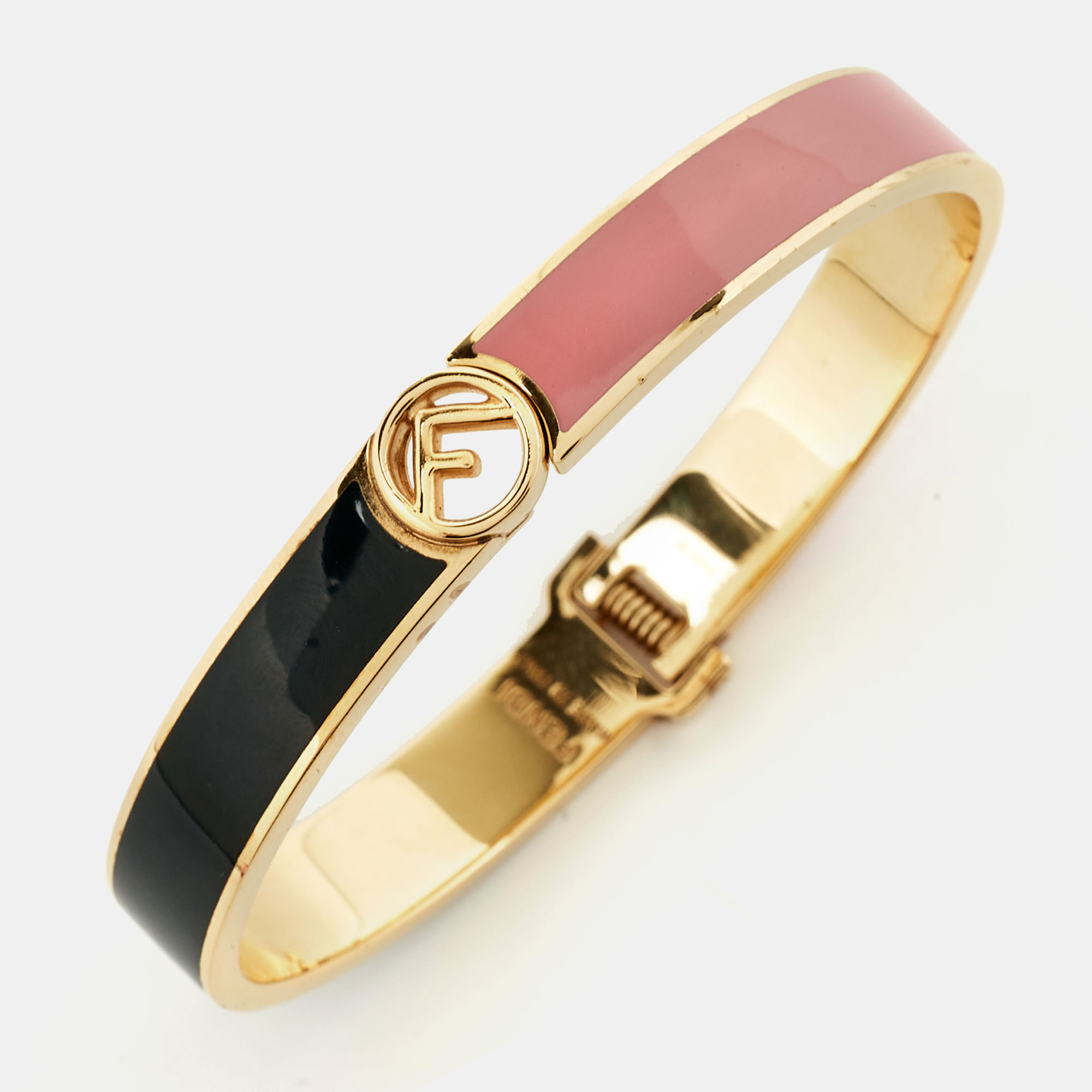 

Fendi F is Fendi Bicolor Enamel Gold Tone Bracelet