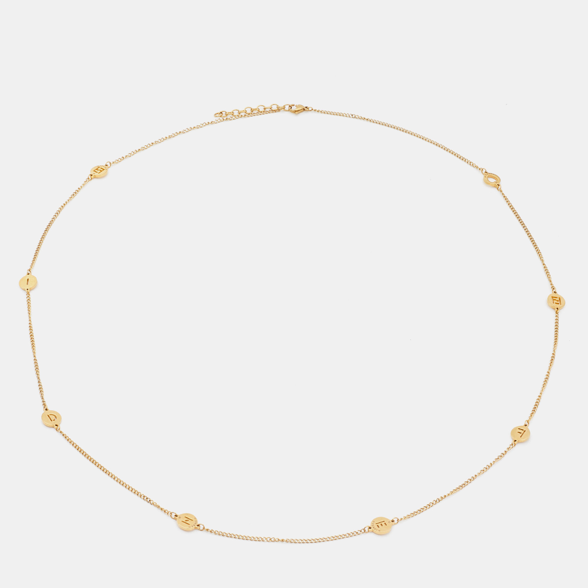 

Fendi Gold Tone Necklace