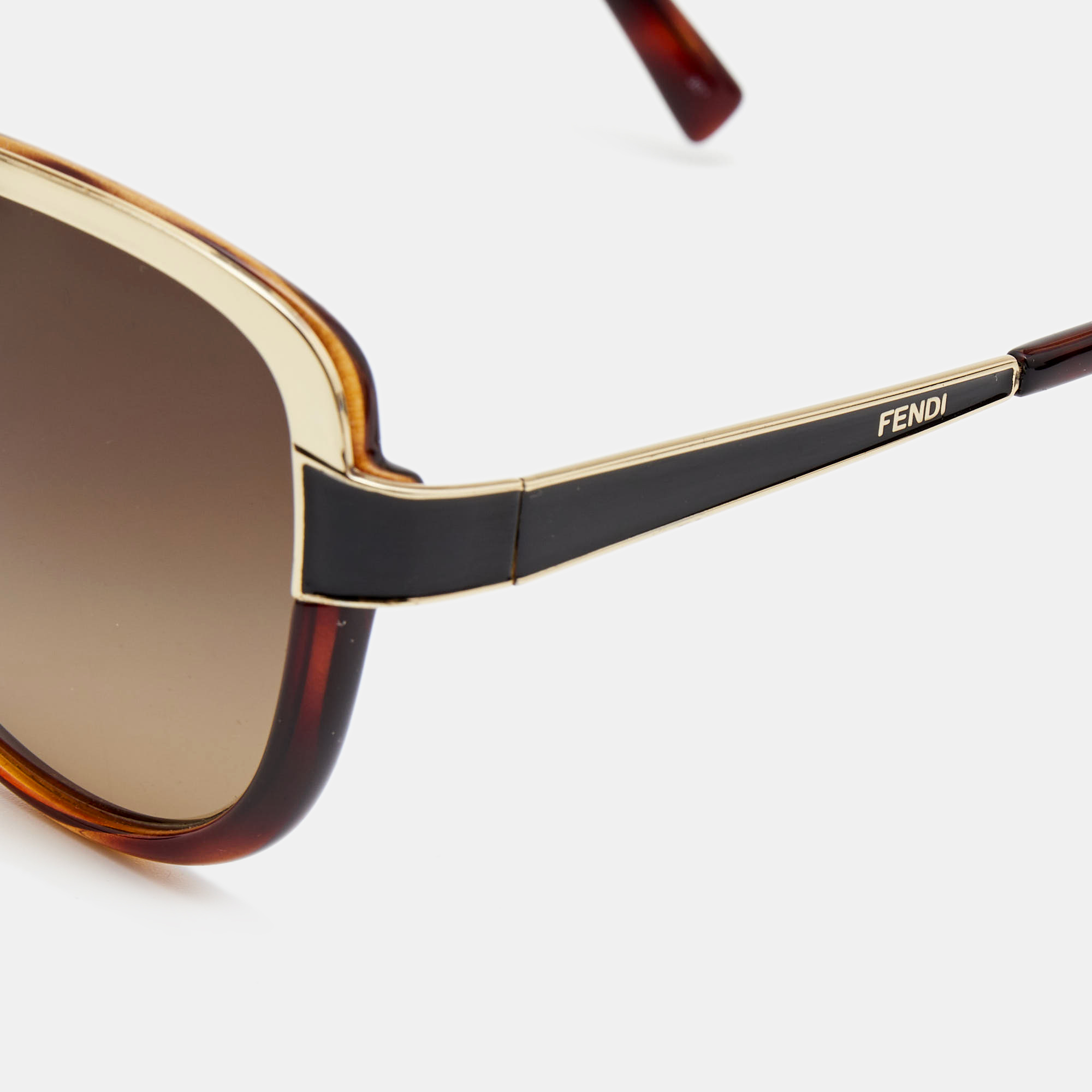 

Fendi Brown/Gold Metal Frame Gradient Sunglasses