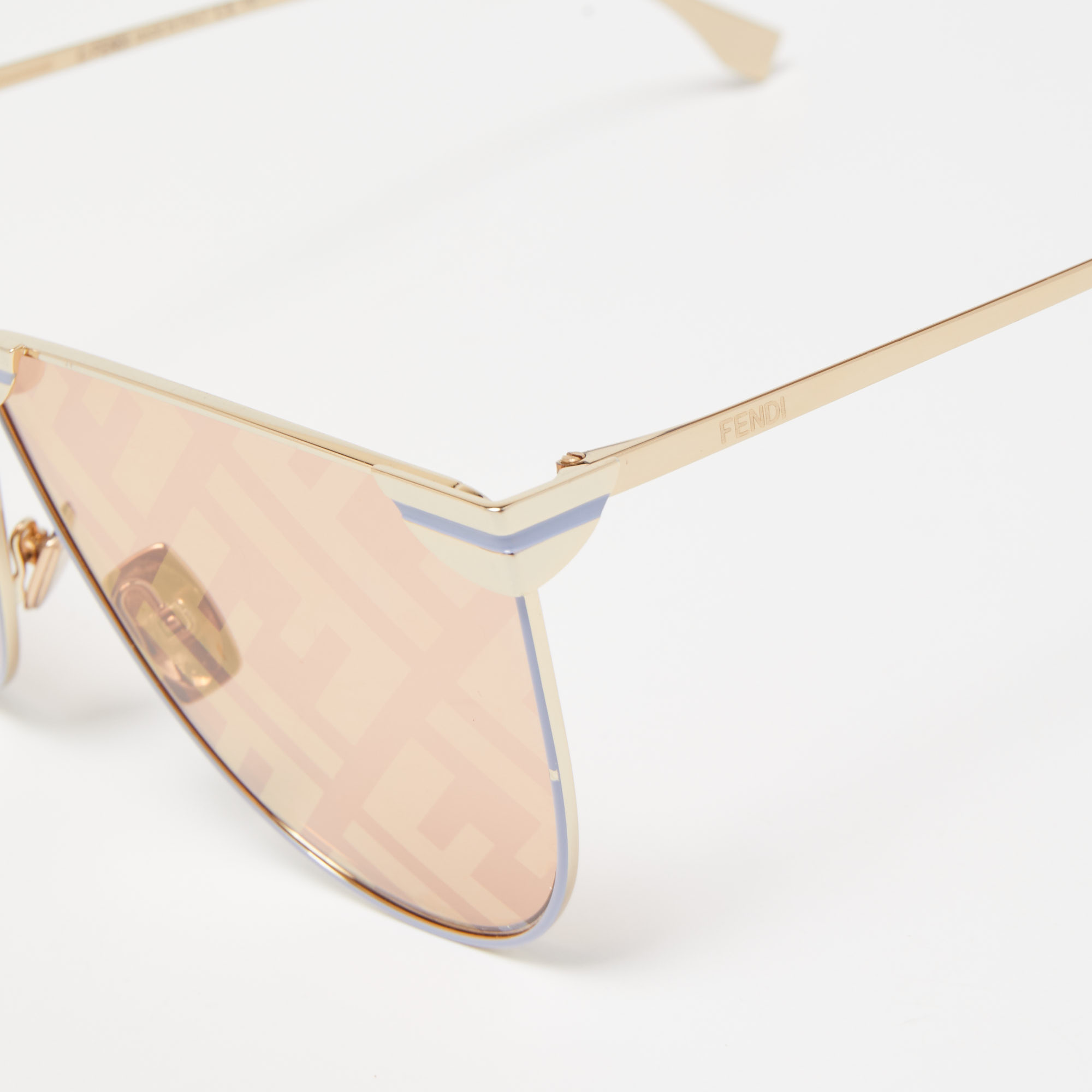 

Fendi Gold/Pink FF 0467/S Fabulous Shield Sunglasses
