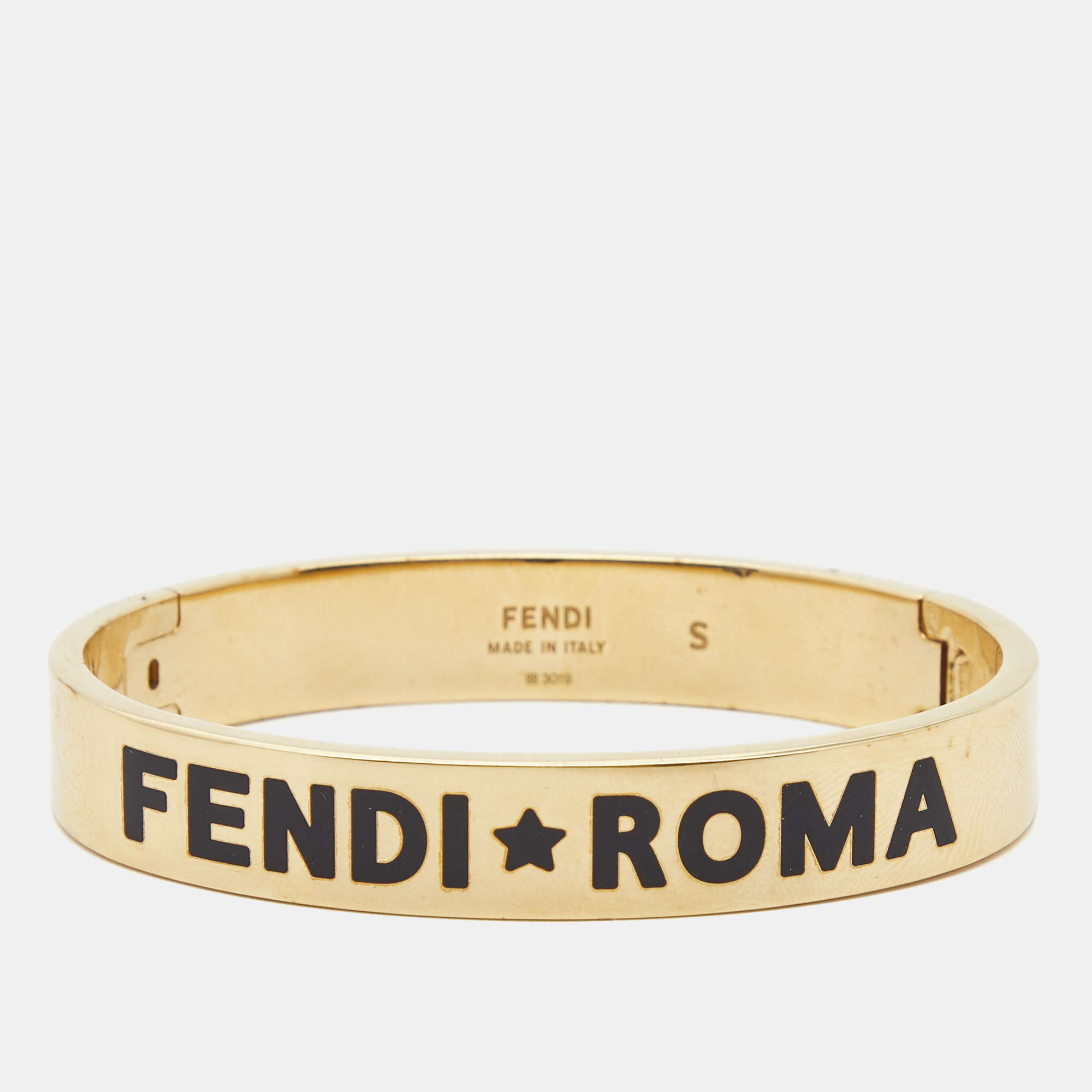 

Fendi Roma Gold Tone Bangle Bracelet