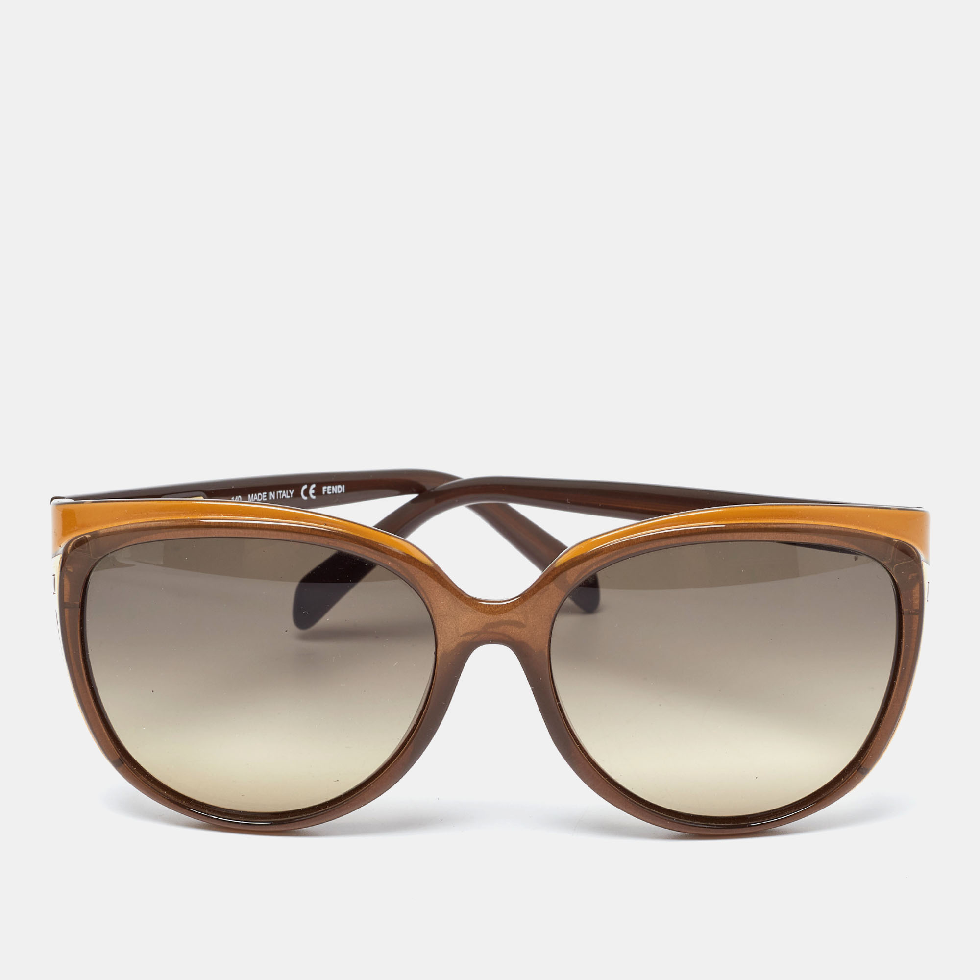 Pre-owned Fendi Two Tone/brown Gradient Fs5283 Cat-eye Sunglasses