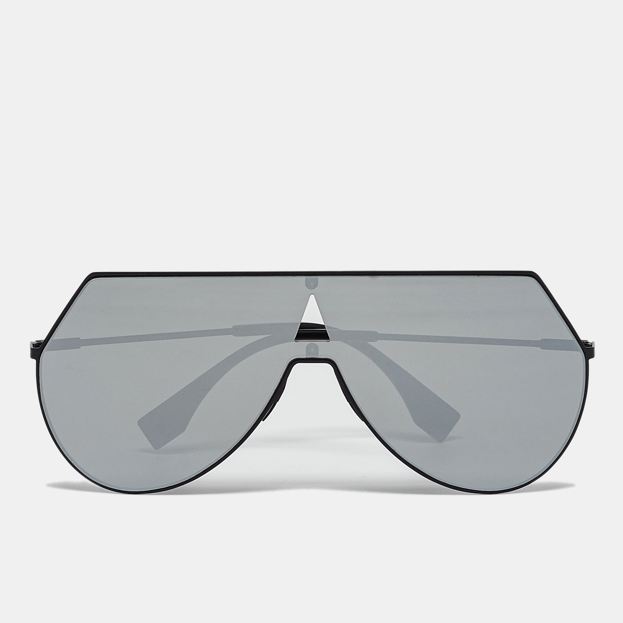

Fendi Black Mirrored FF 0193/S Shield Sunglasses