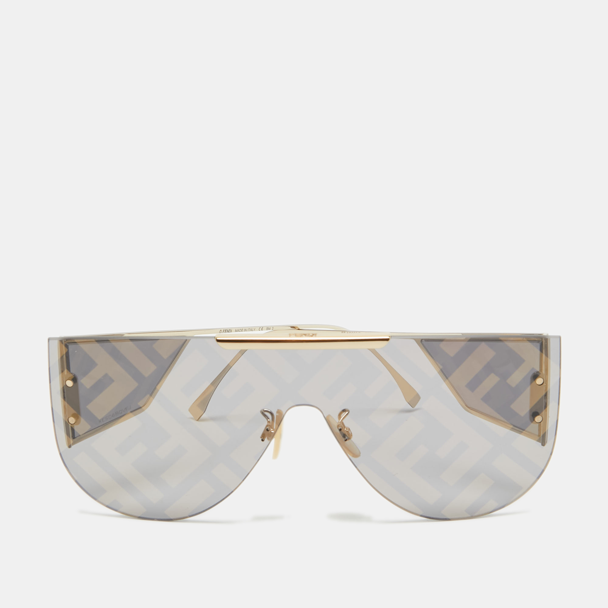 

Fendi Black/Gold FFM0093/S FF Shield Sunglasses