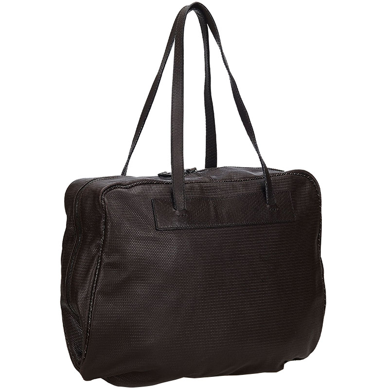 

Fendi Dark Brown Leather Business Bag