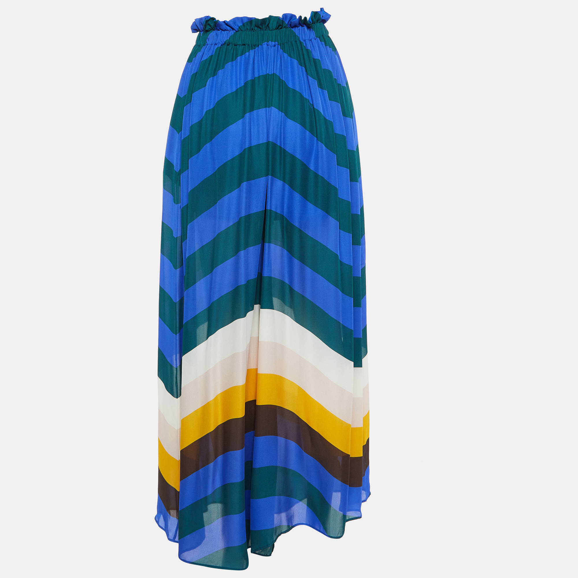 

Fendi Multicolor Silk Palazzo Pants S