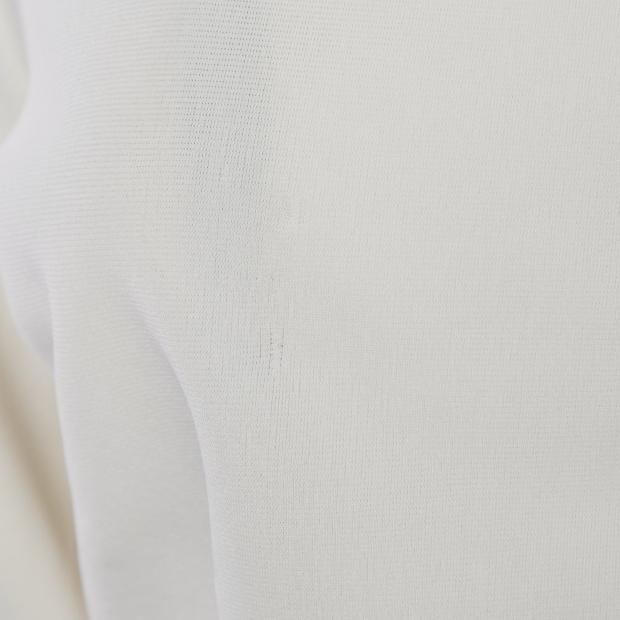 Fendi White Jersey Zip-Up Jacket M 