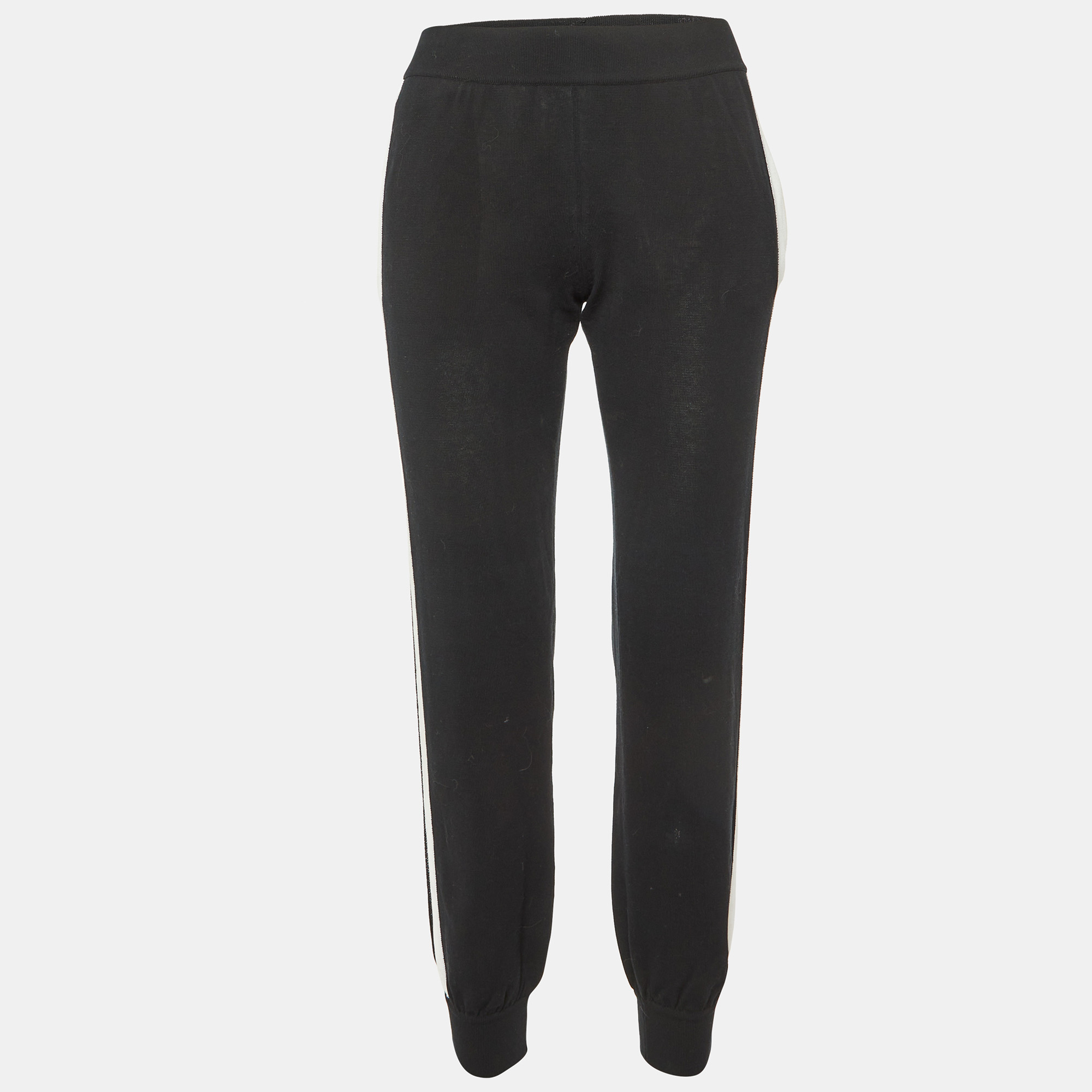 

Fendi Black Cotton Knit Jogger Pants S