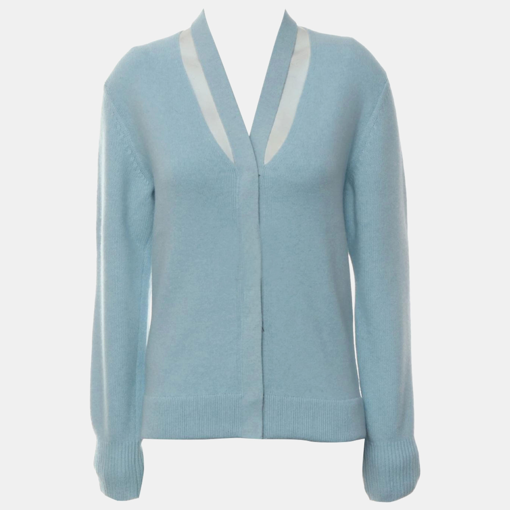 

Fendi Blue Wool, Cashmere Knitted Cardigan