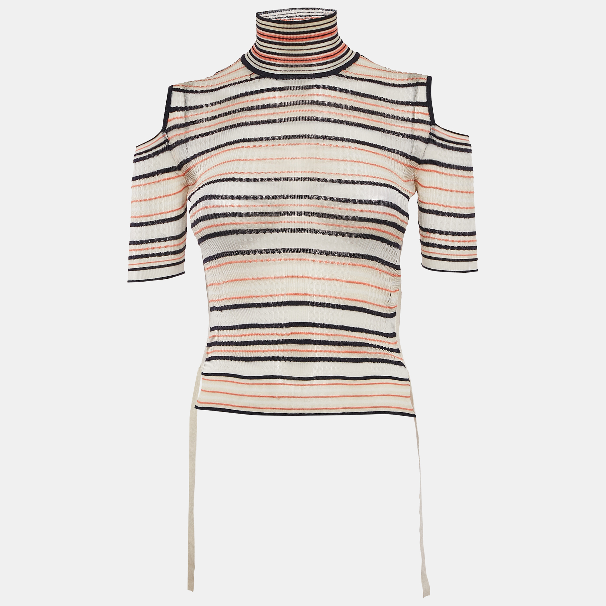 

Fendi Multicolor Patterned Jersey Turtle Neck Pullover S