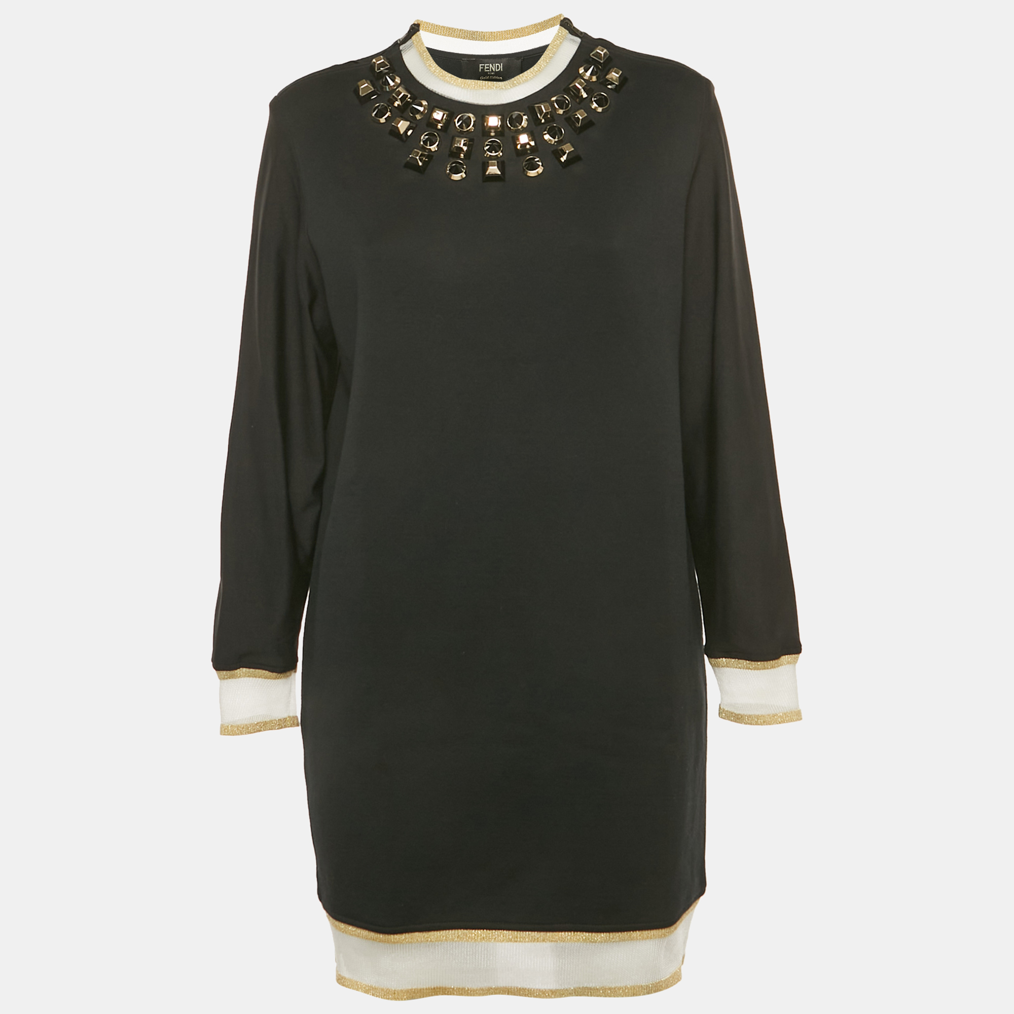 Fendi Blue Crepe Mini Dress L