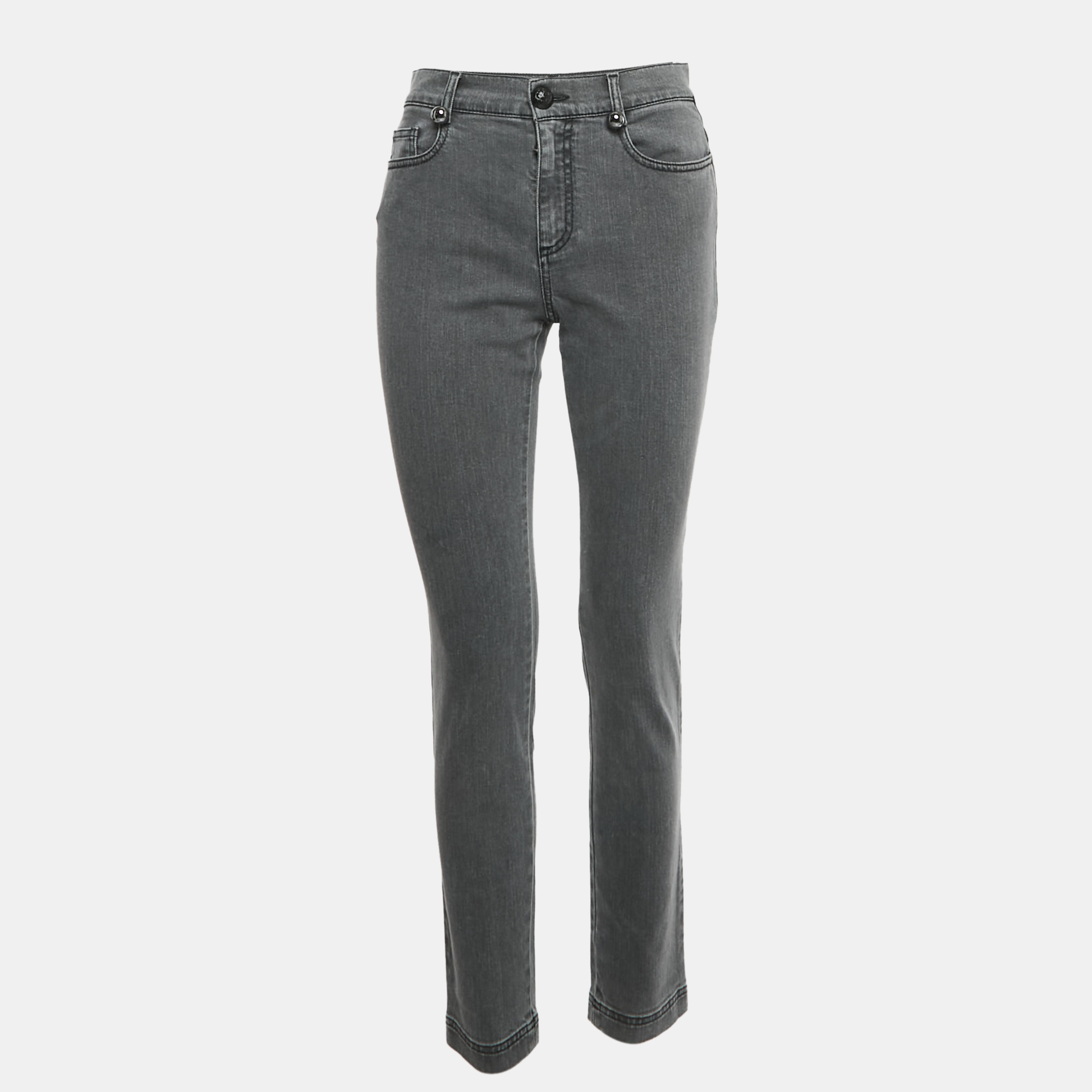 

Fendi Grey Denim Skinny Jeans S/Waist 28"