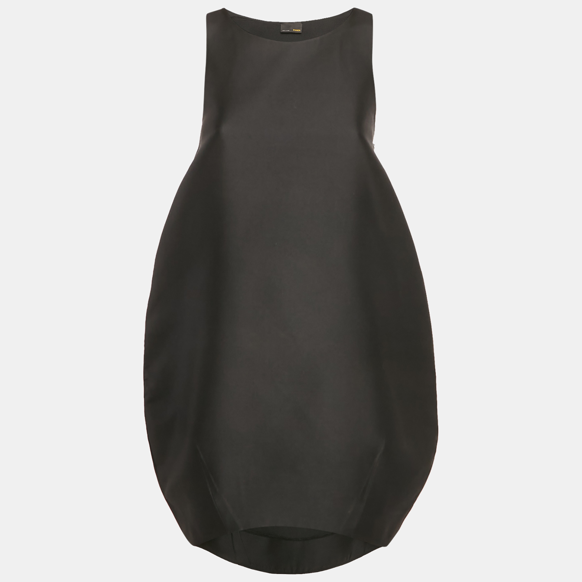 

Fendi Black Silk Sleeveless Shift Dress S