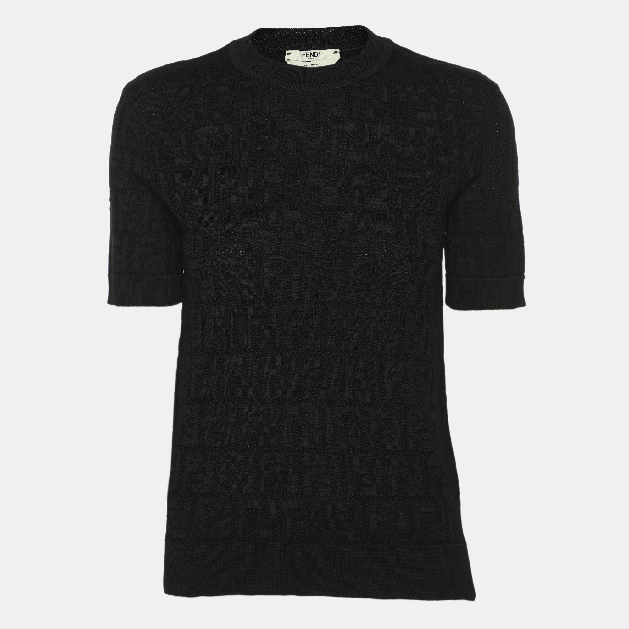 

Fendi Black FF Knit T-Shirt S