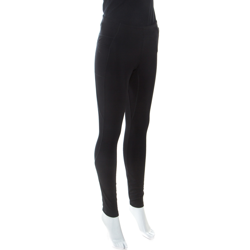 

Fendi Black Stretch Knit Leggings