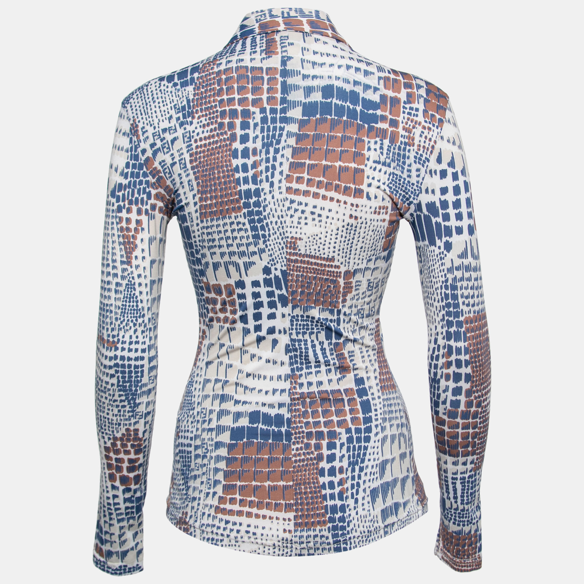 

Fendi Multicolor Printed Jersey Long Sleeve Shirt