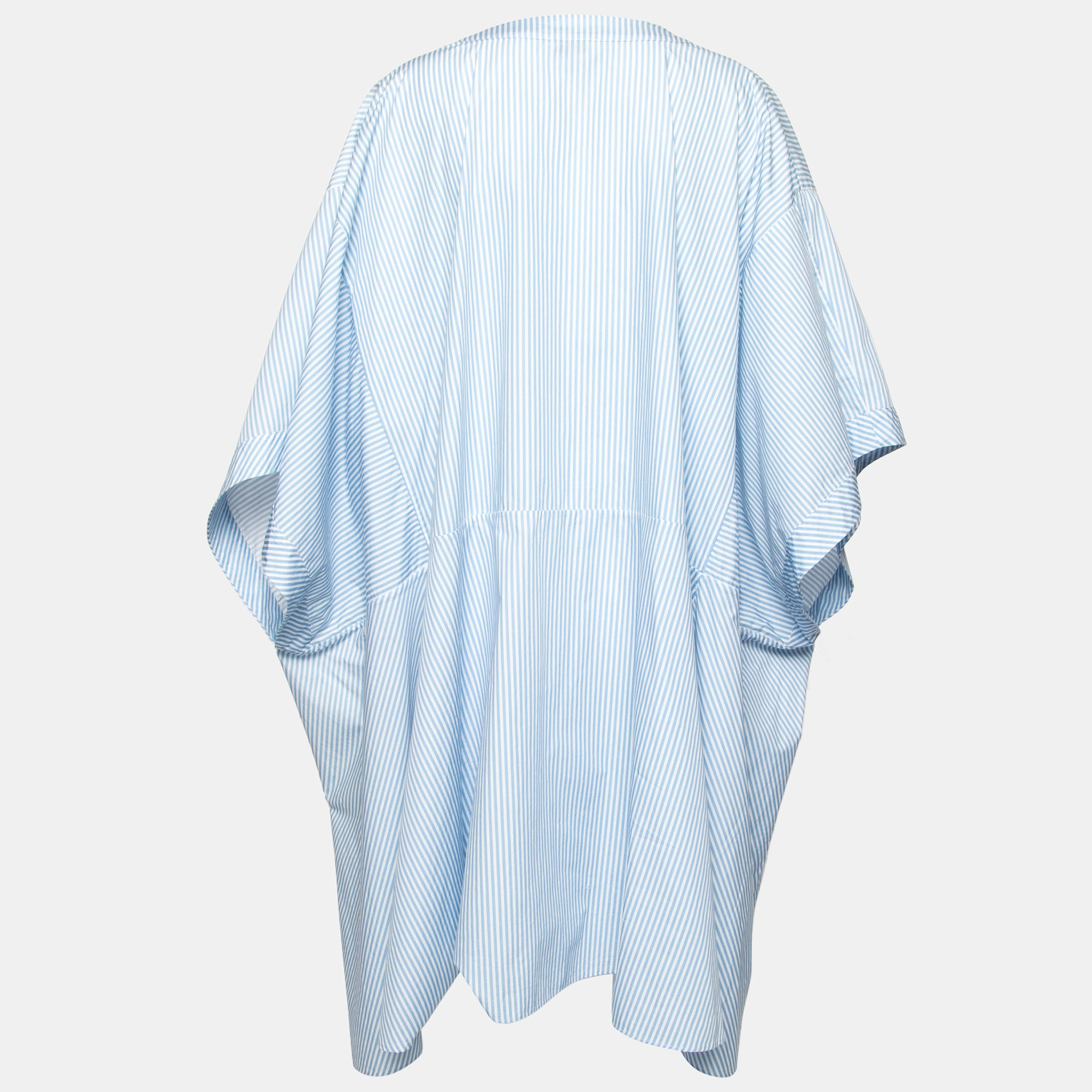 

Fendi Blue Striped Cotton Oversized Tunic