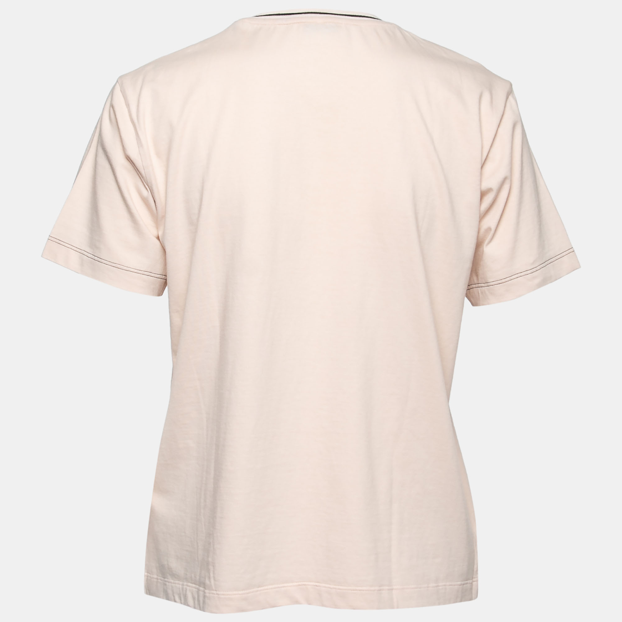 

Fendi Pink Logo-Embroidered Cotton Crewneck T-Shirt