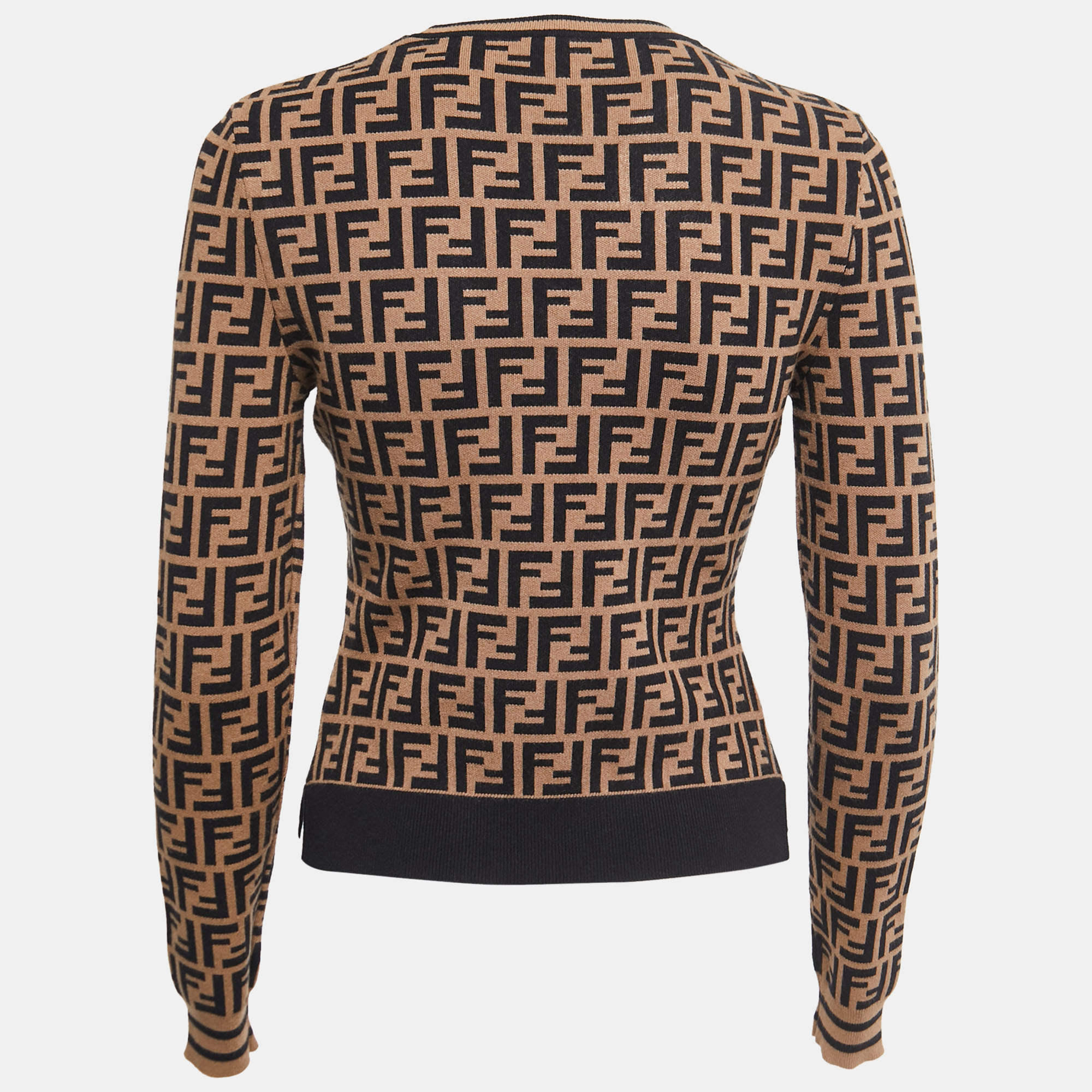 

Fendi Brown Zucca Monogram Knit Sweatshirt