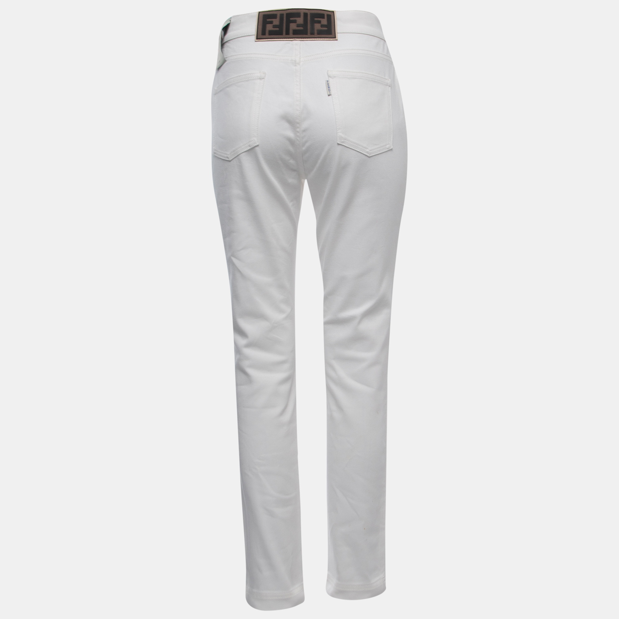 

Fendi White Denim Skinny Jeans  Waist 29