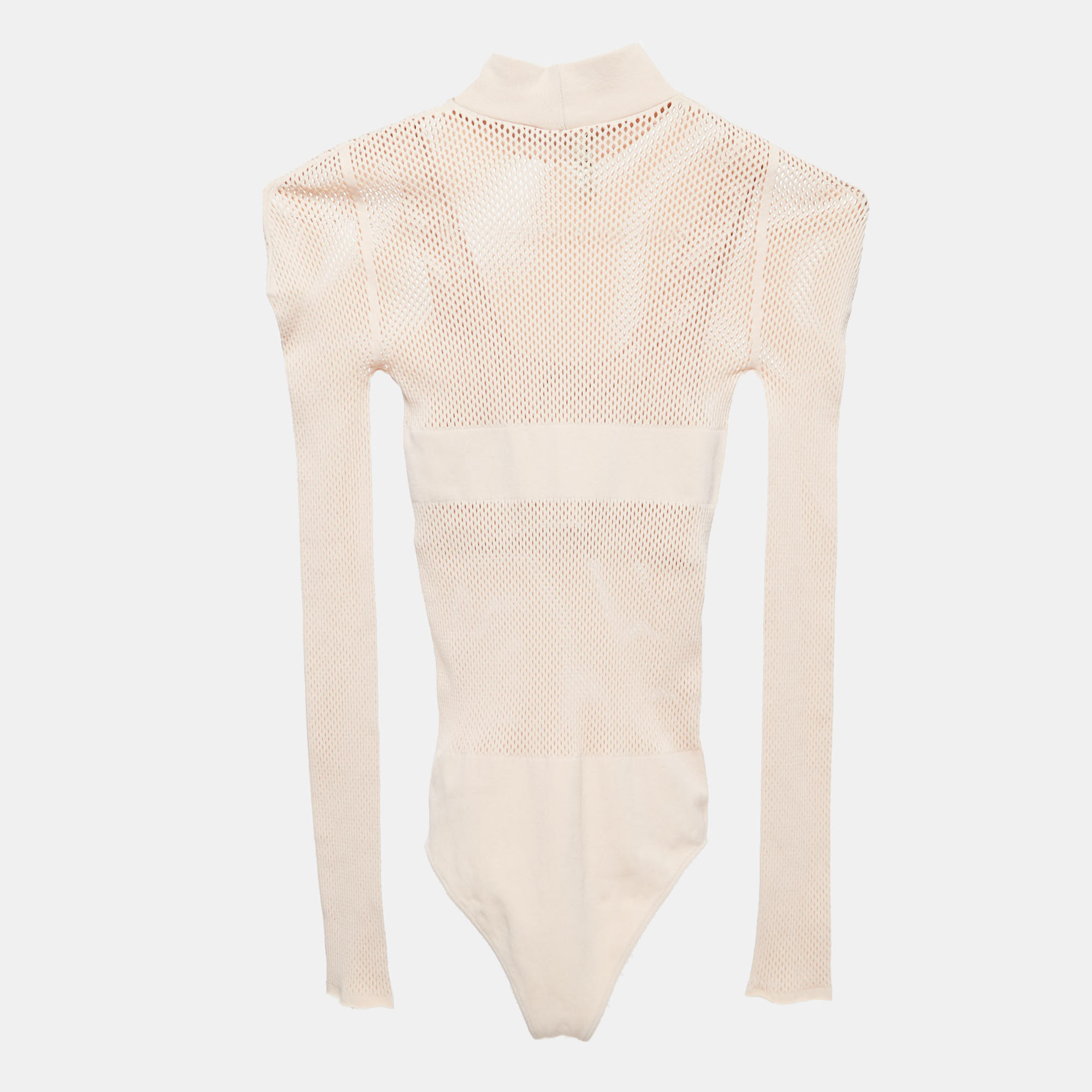 

Fendi Light Pink Knit Long Sleeve Bodysuit