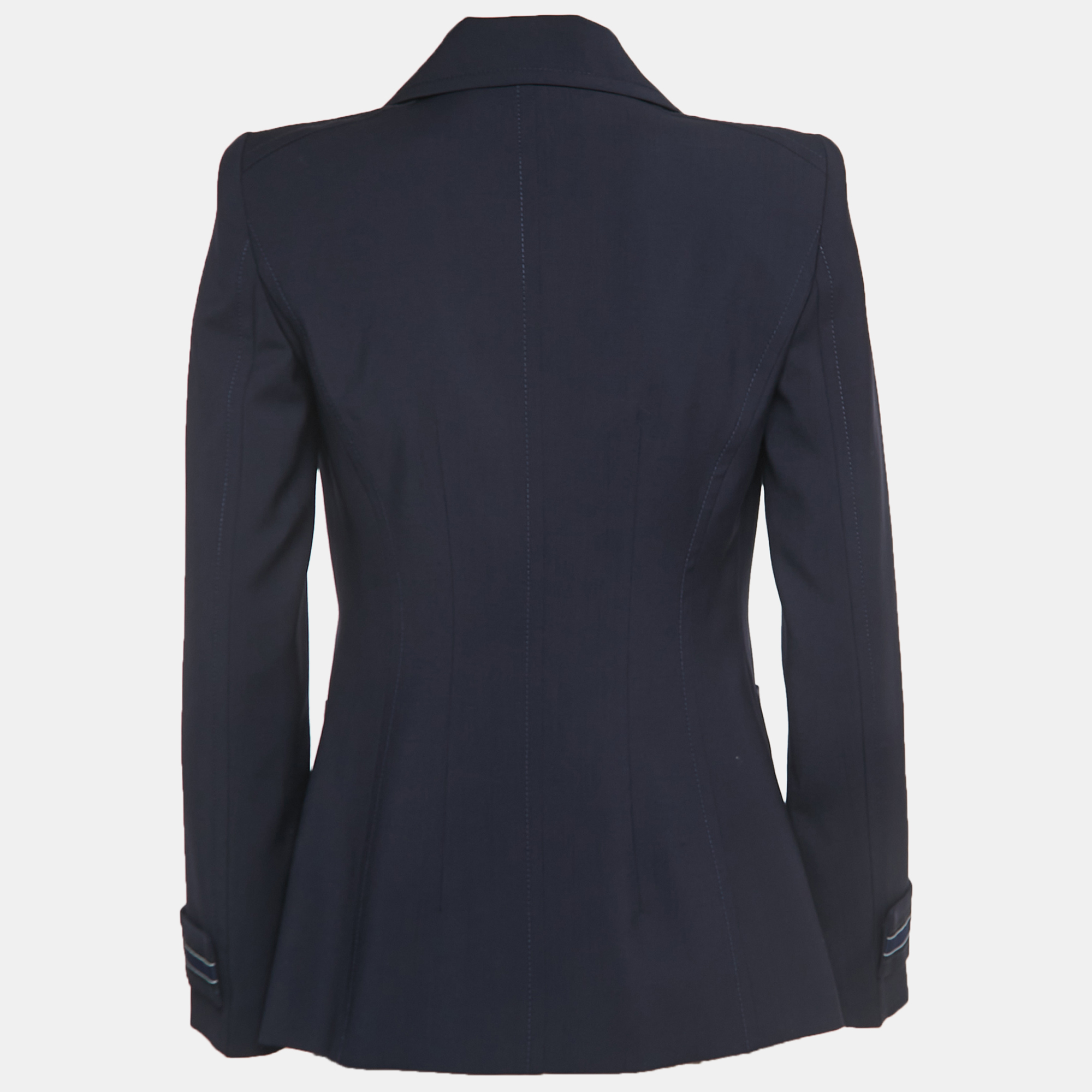 

Fendi Navy Blue Wool Single Breasted Blazer