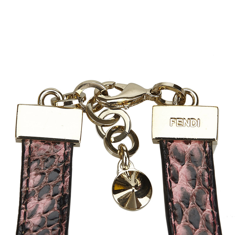 Fendi Python Necklace, Silver