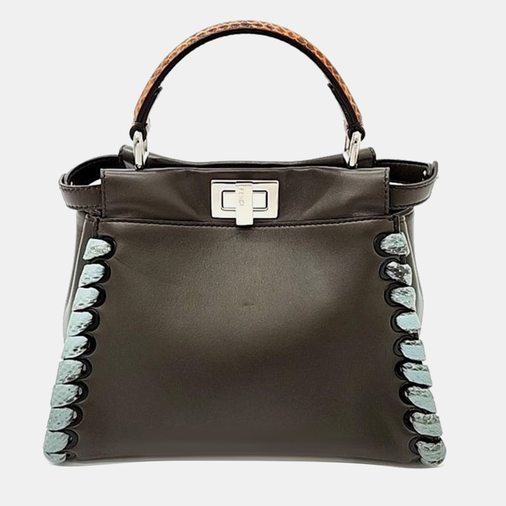

Fendi Peekaboo Mini Bag, Brown