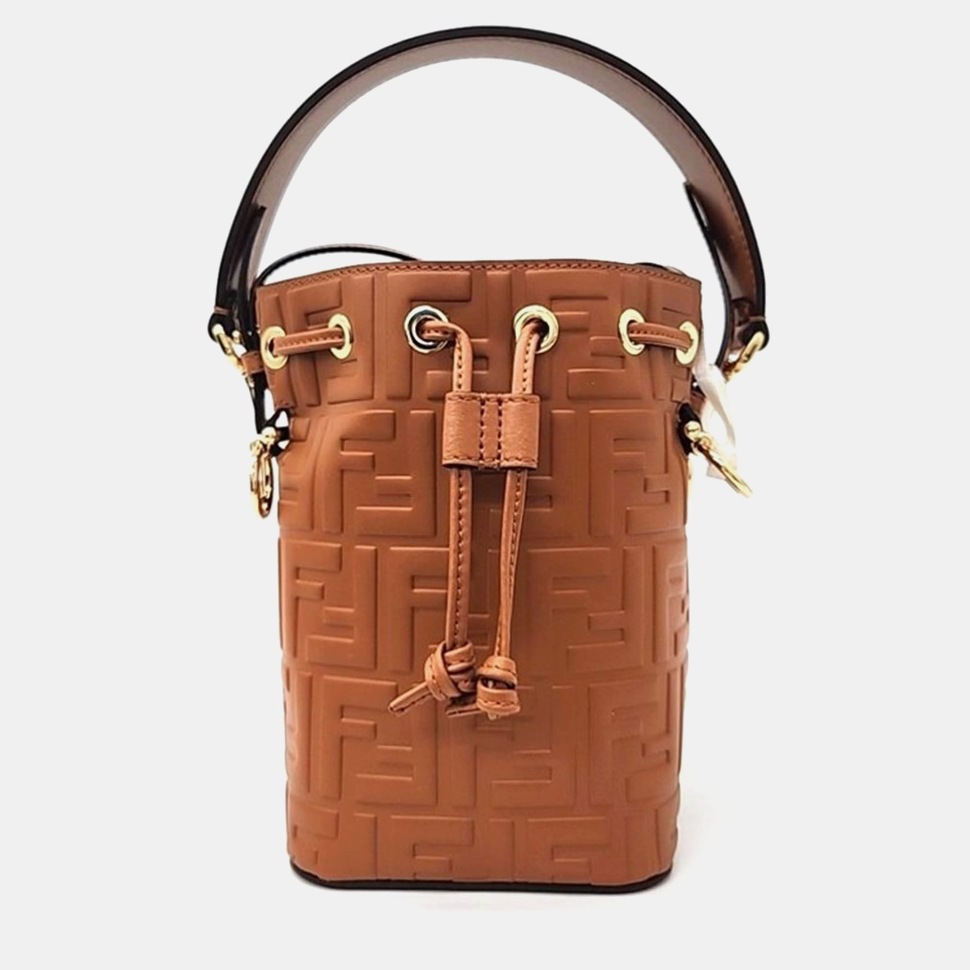 

Fendi Brown Mon Tresor Mini Bucket Bag