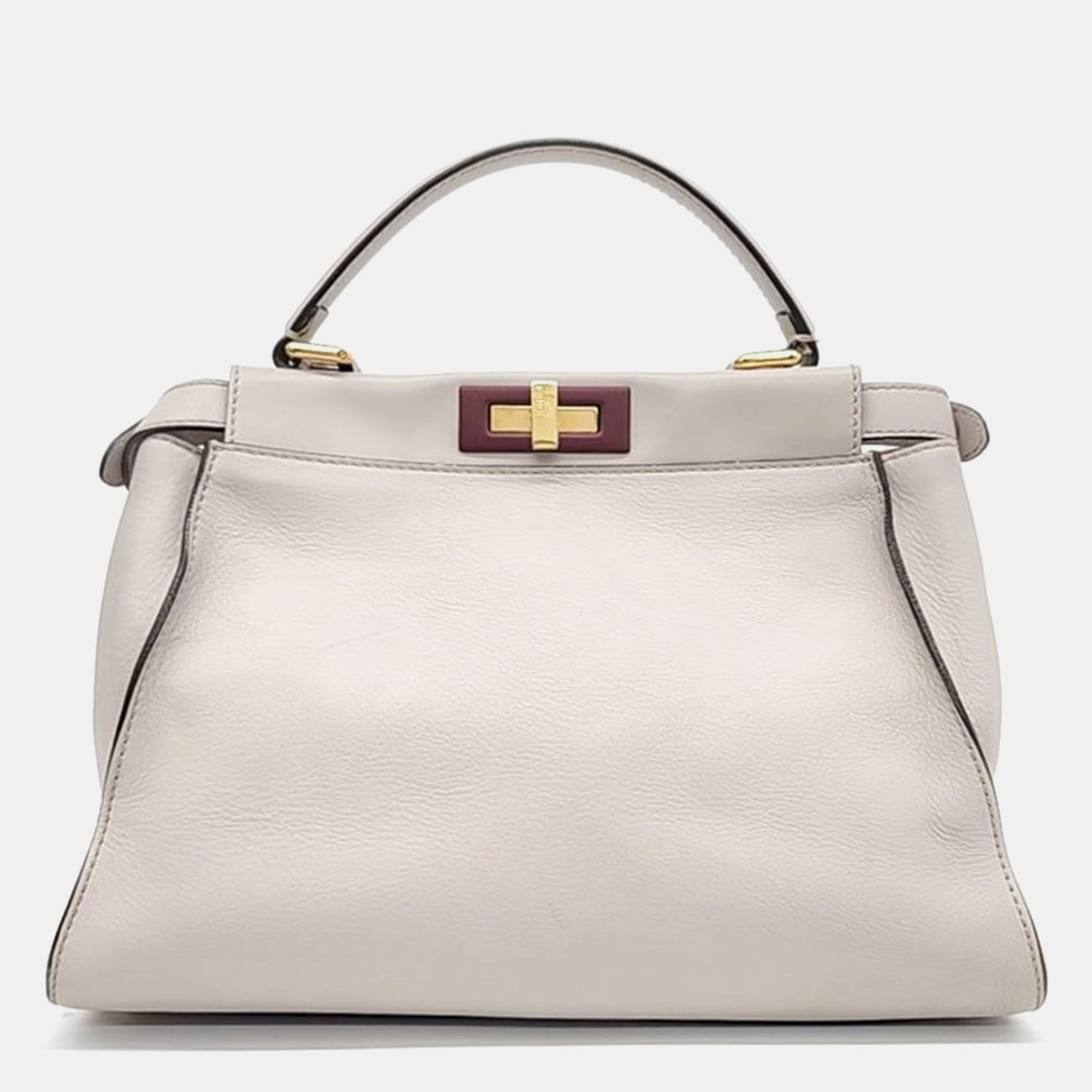 

Fendi Peekaboo Regular Bag, Beige