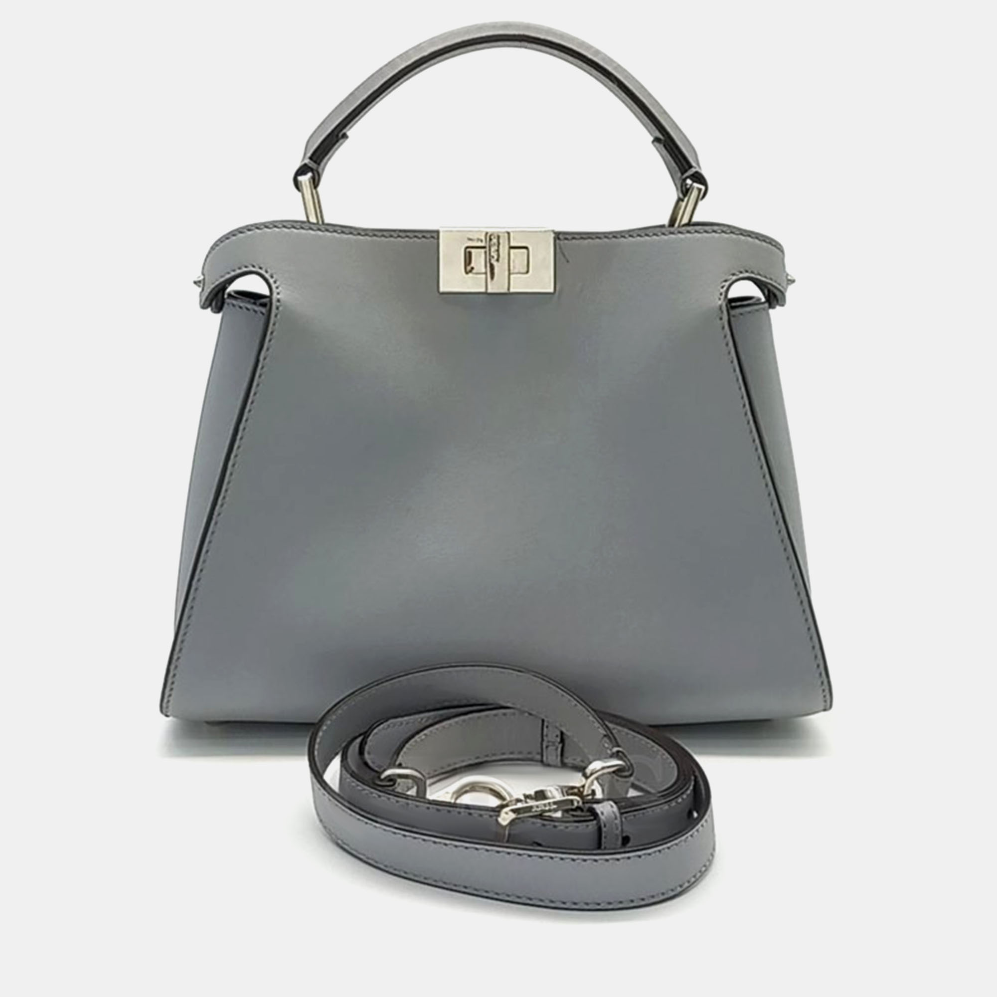 

Fendi Peekaboo Essentially Mini Bag, Grey