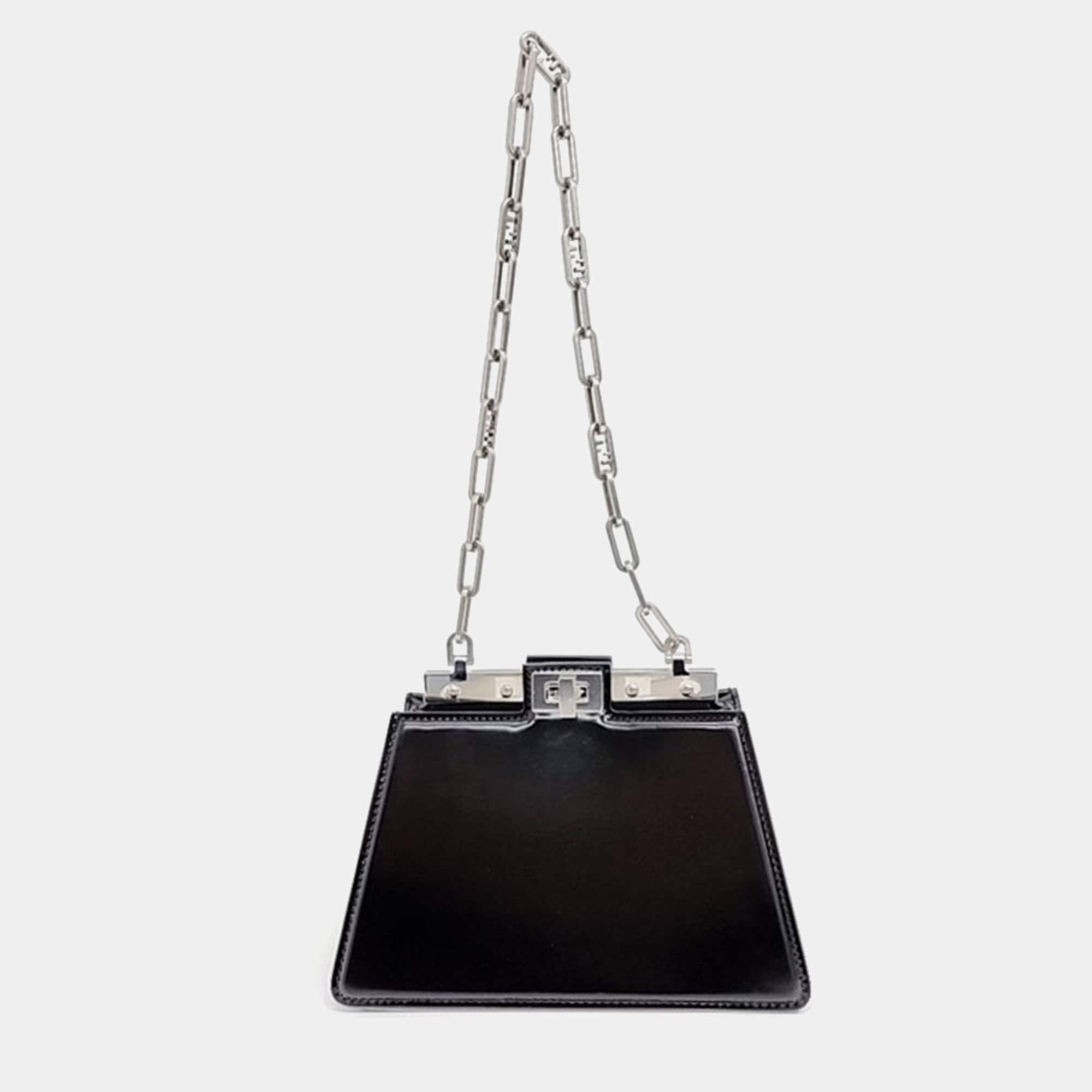 

Fendi Peekaboo Cut Petite Bag, Black