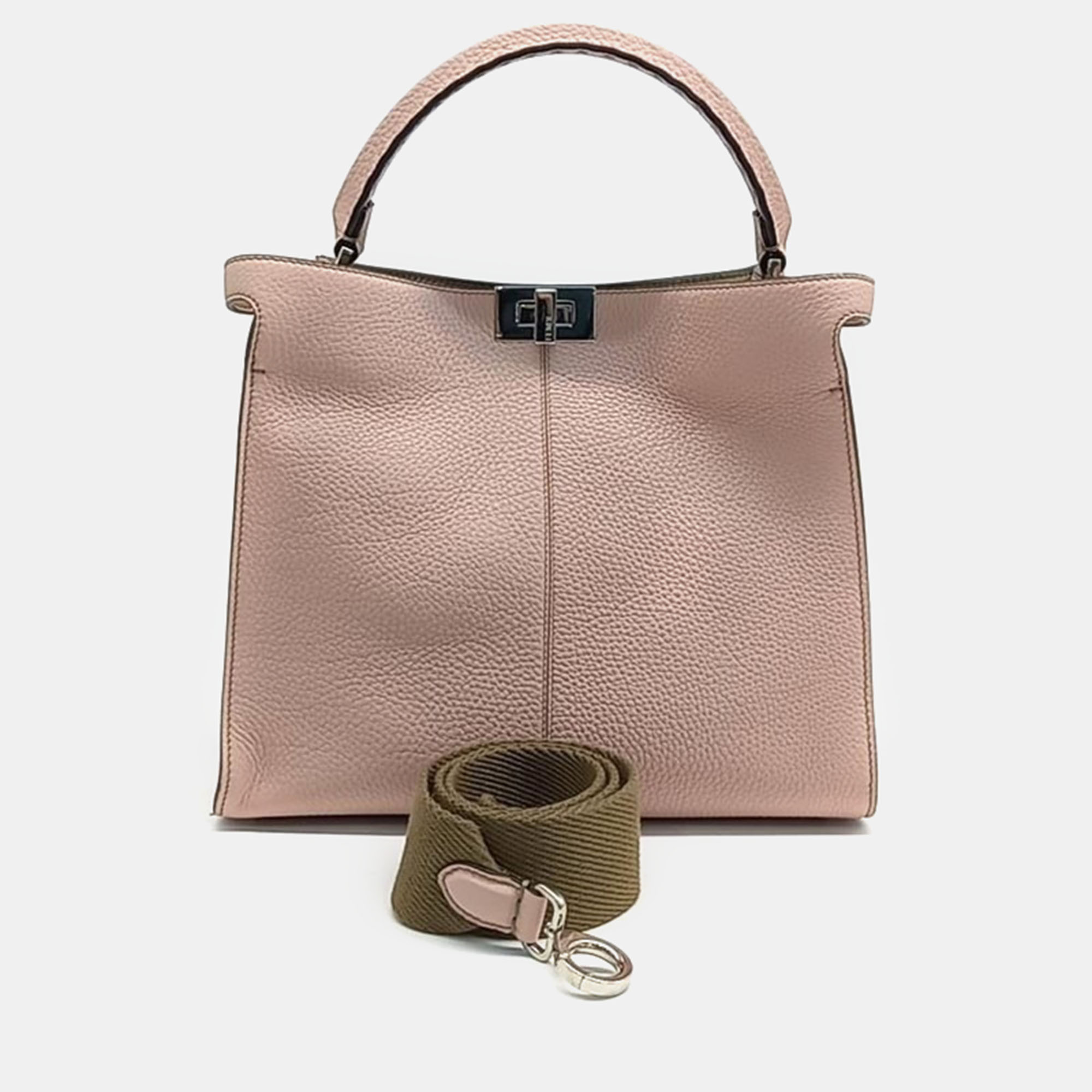 

Fendi Essential Selleria Peekaboo Bag, Pink