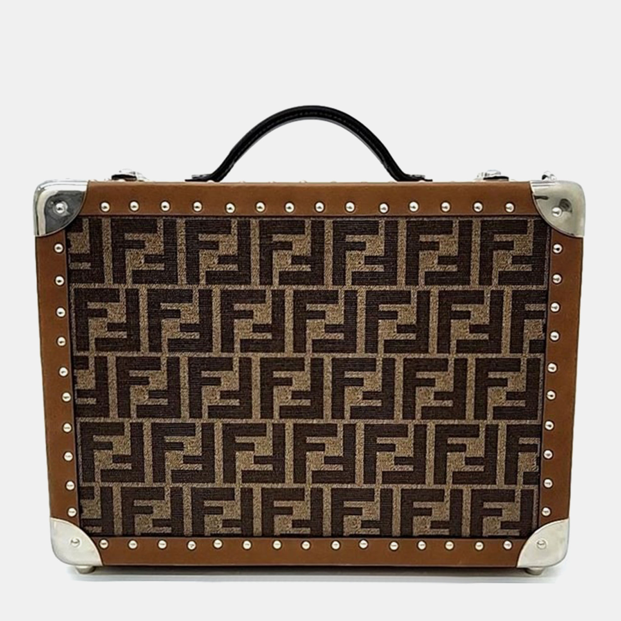 Pre-owned Fendi Small Suitcase In Brown