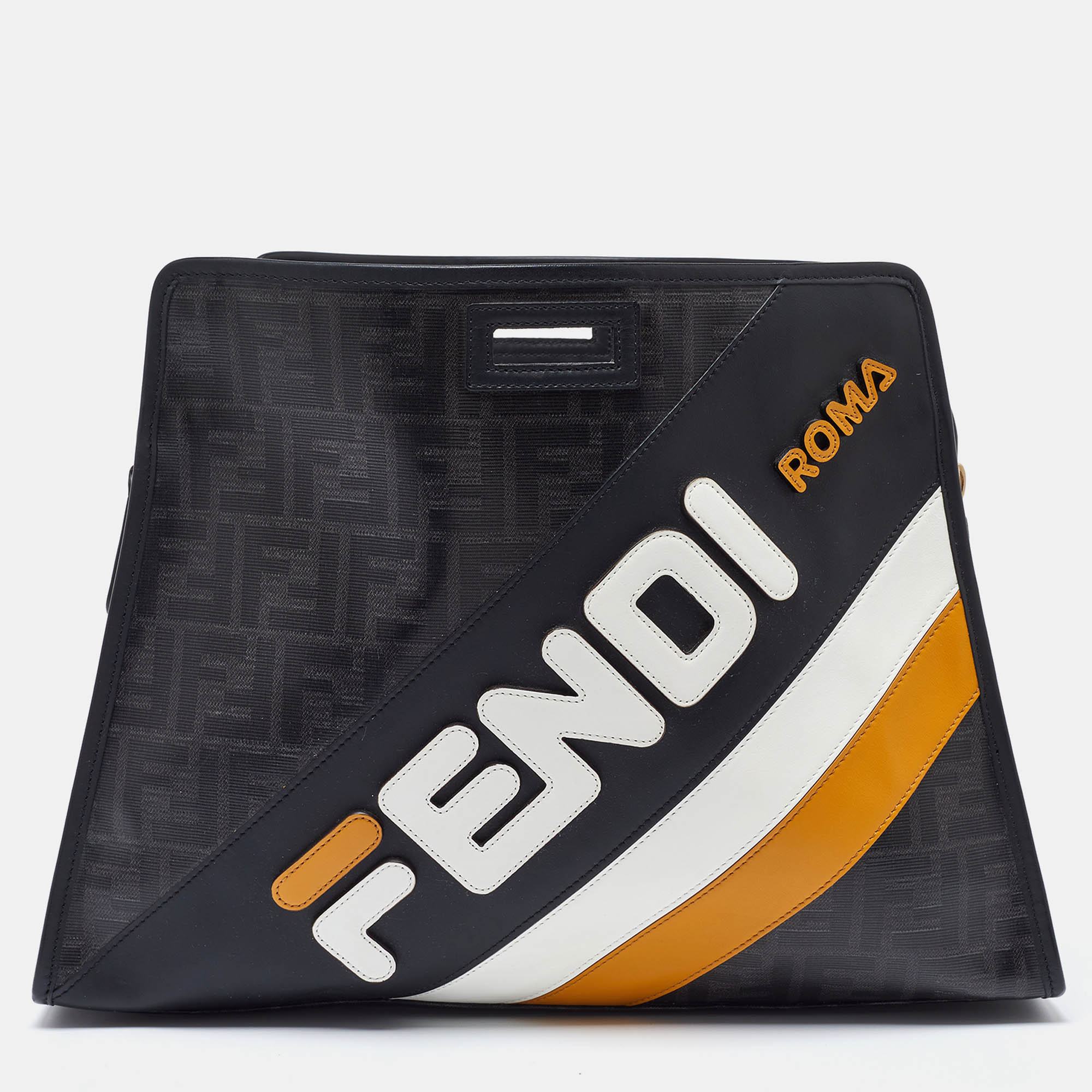 

Fendi Black/Grey Zucca Coated Canvas Peekaboo Defender Cover