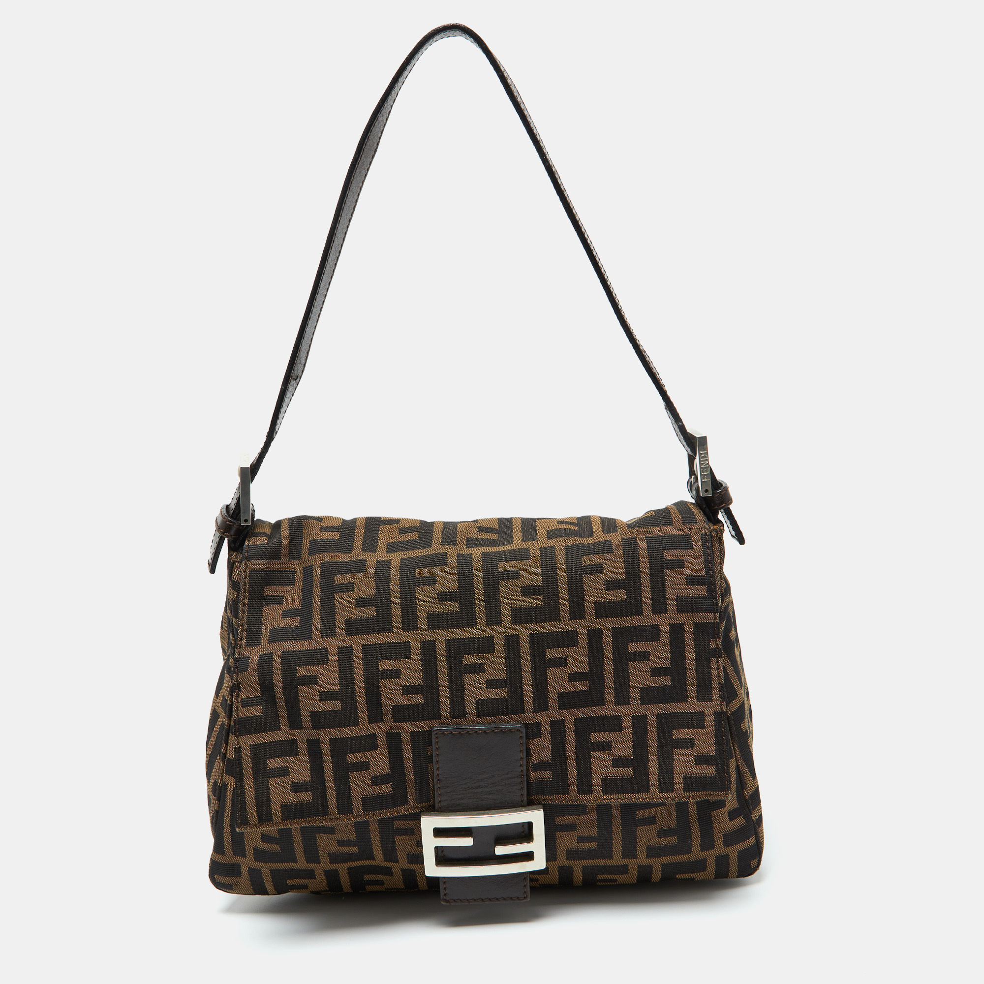 

Fendi Tobacco Zucca Canvas and Leather Mama Baguette Bag, Brown