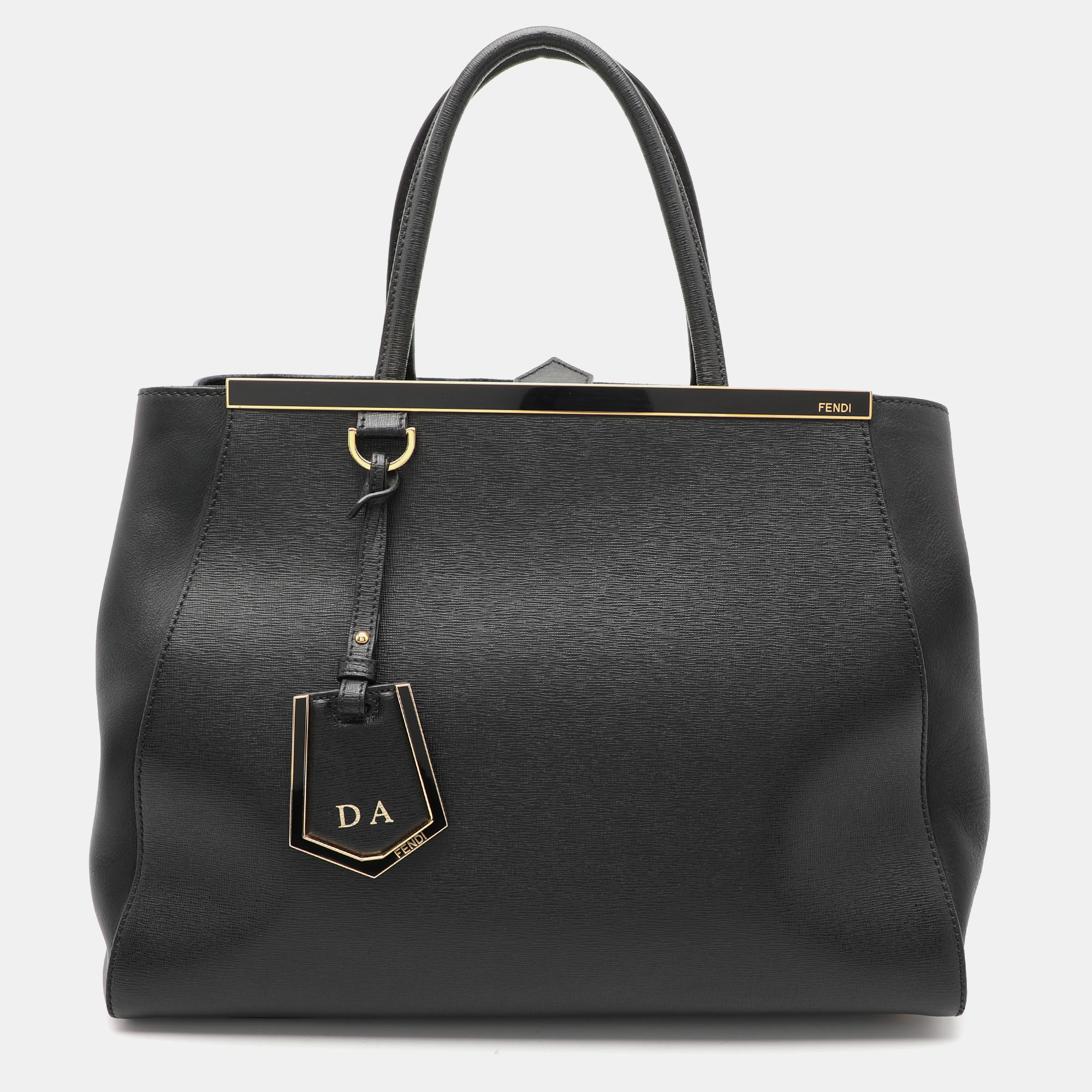 

Fendi Black Leather  2Jours Tote