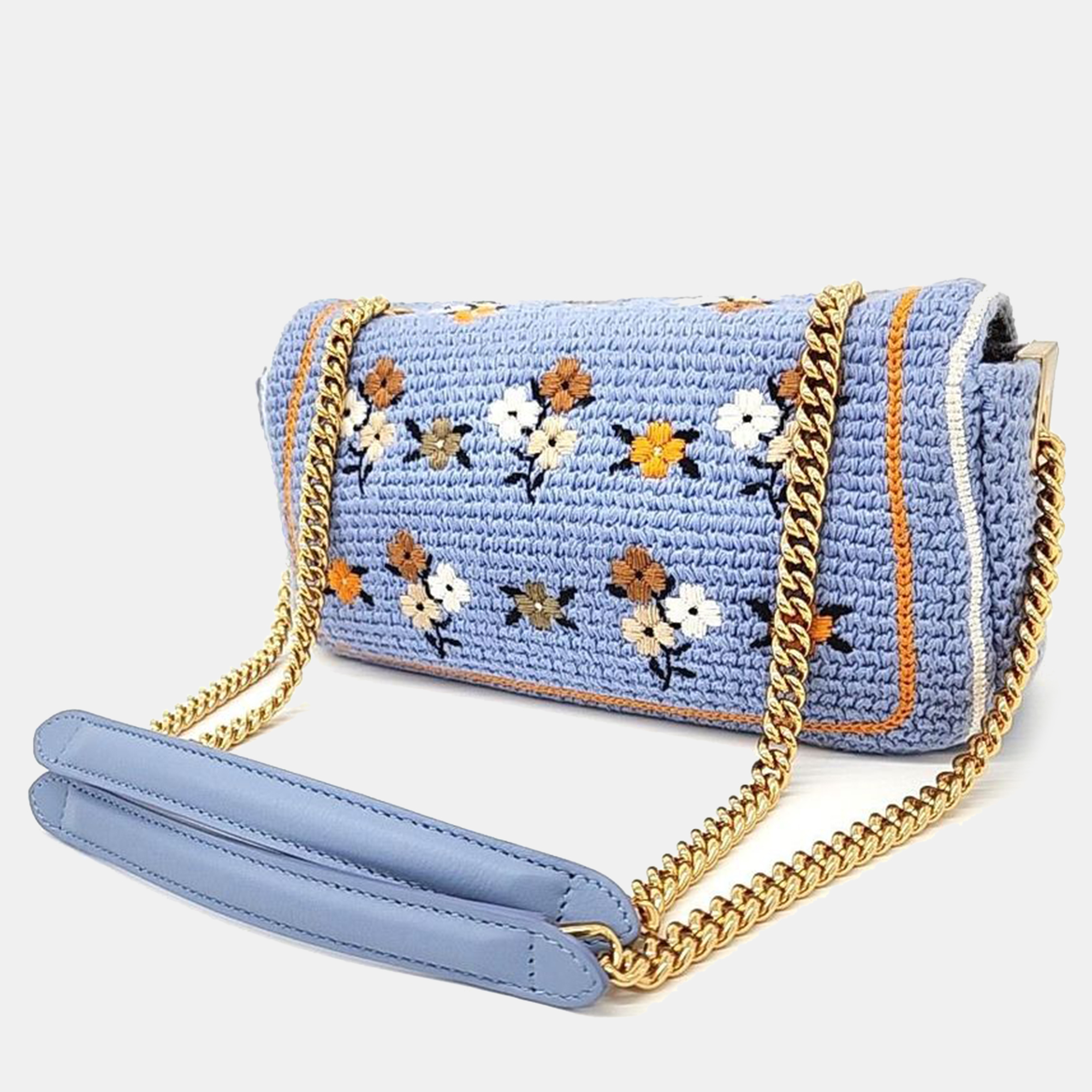 Fendi Baguette Chain Shoulder Bag 