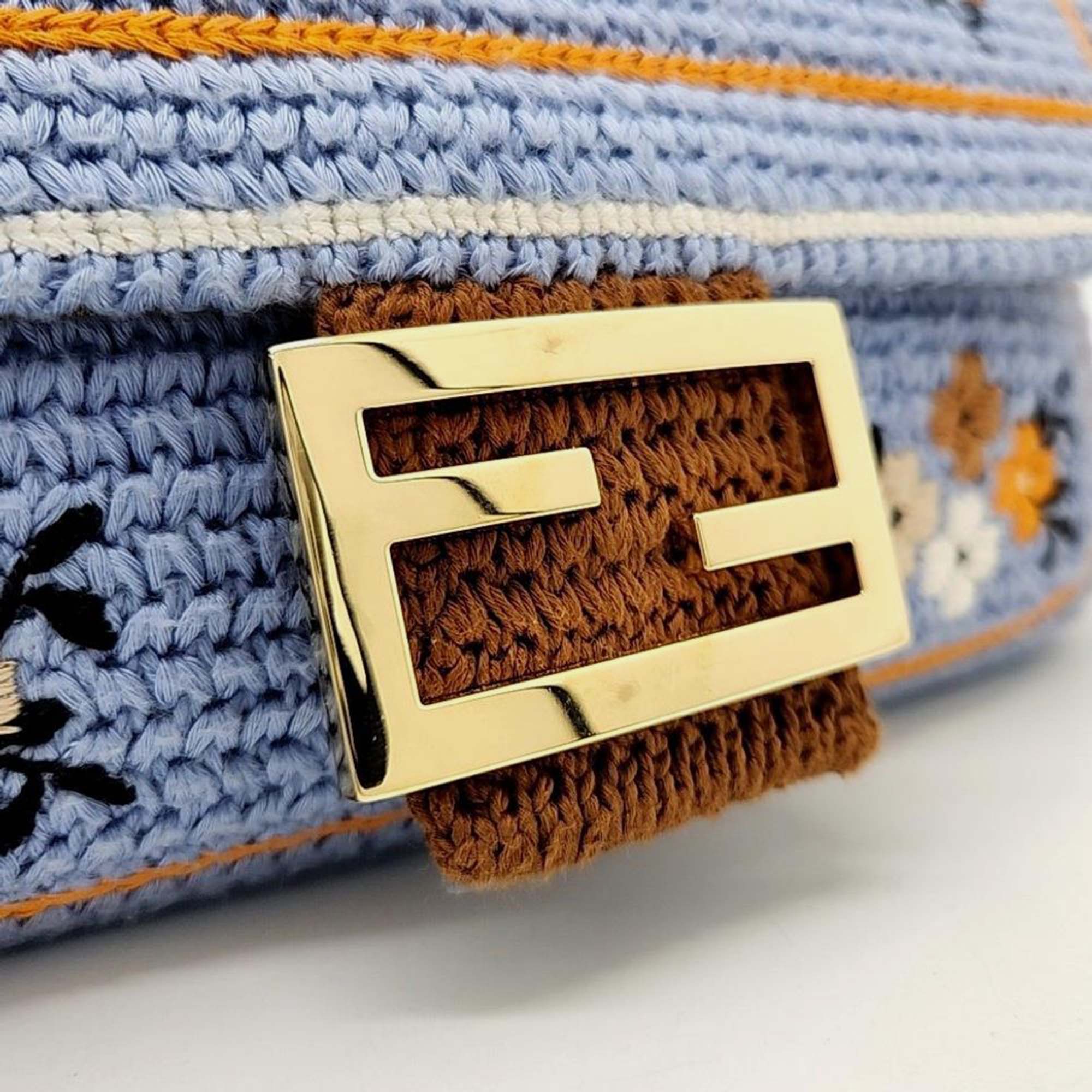 Fendi Baguette Chain Shoulder Bag 