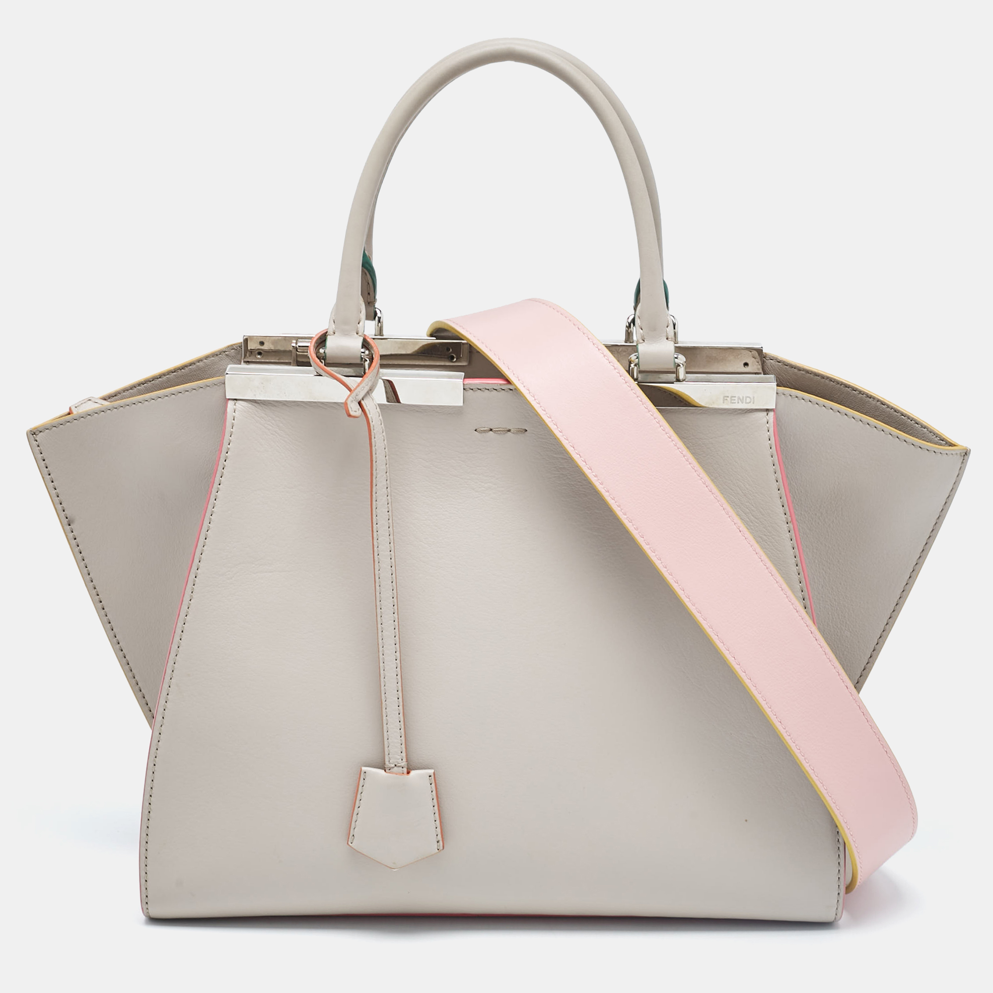 

Fendi Grey Leather Medium 3Jours Tote