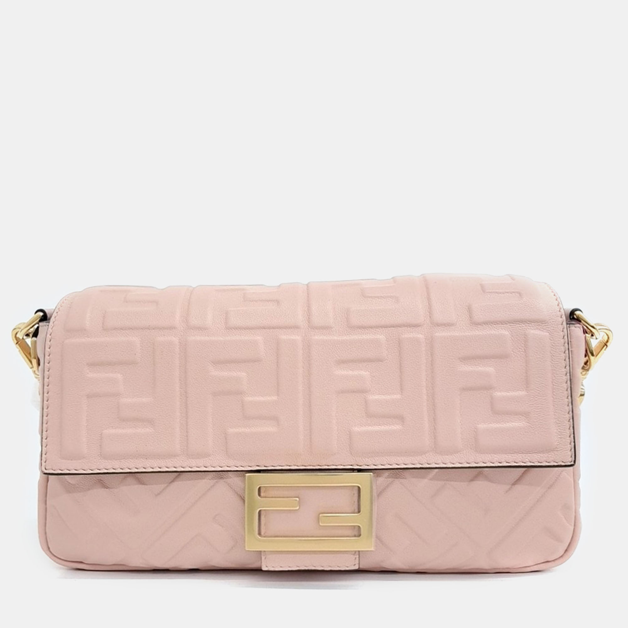 Pre-owned Fendi Baguette Bag In Pink