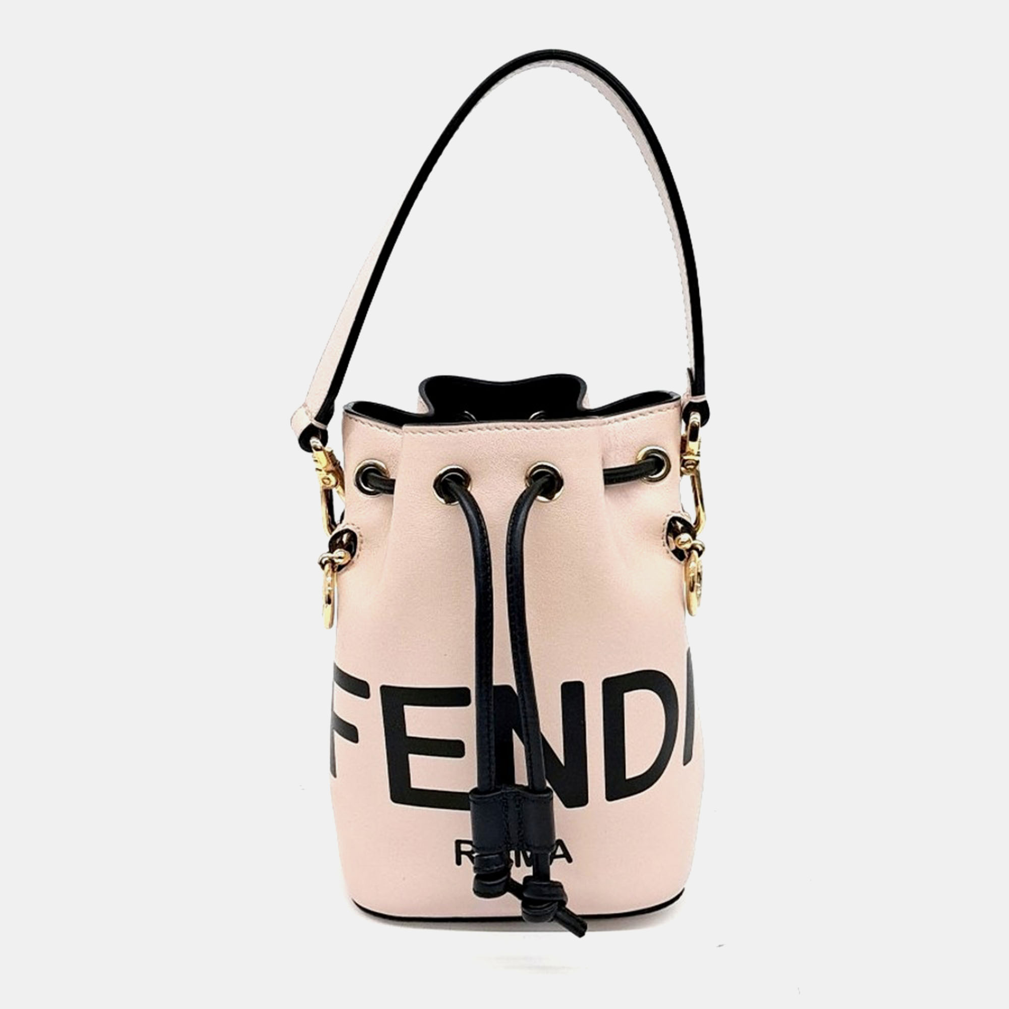 Pre-owned Fendi Montresor Bucket Mini Bag In Pink