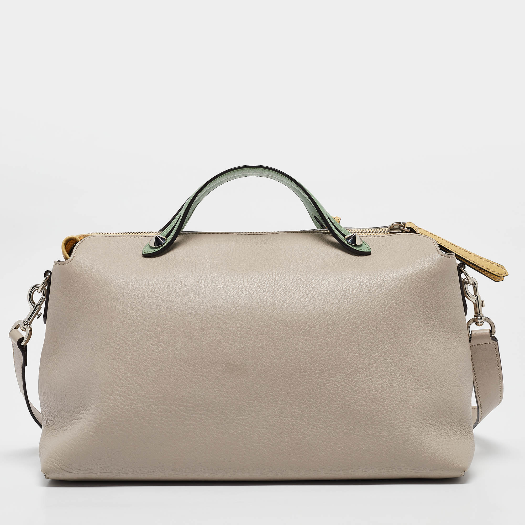 Fendi Multicolor Leather Large By The Way Boston Bag 